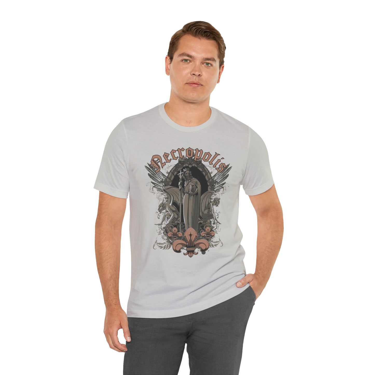 Gothic Skull Graphic Unisex Cotton T-Shirt r7