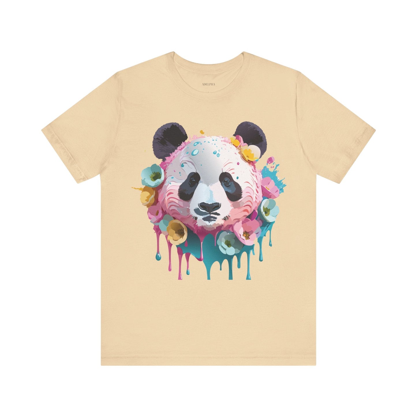 Panda Graphic Unisex 100 Cotton Vintage Art with Animal T-Shirt 6