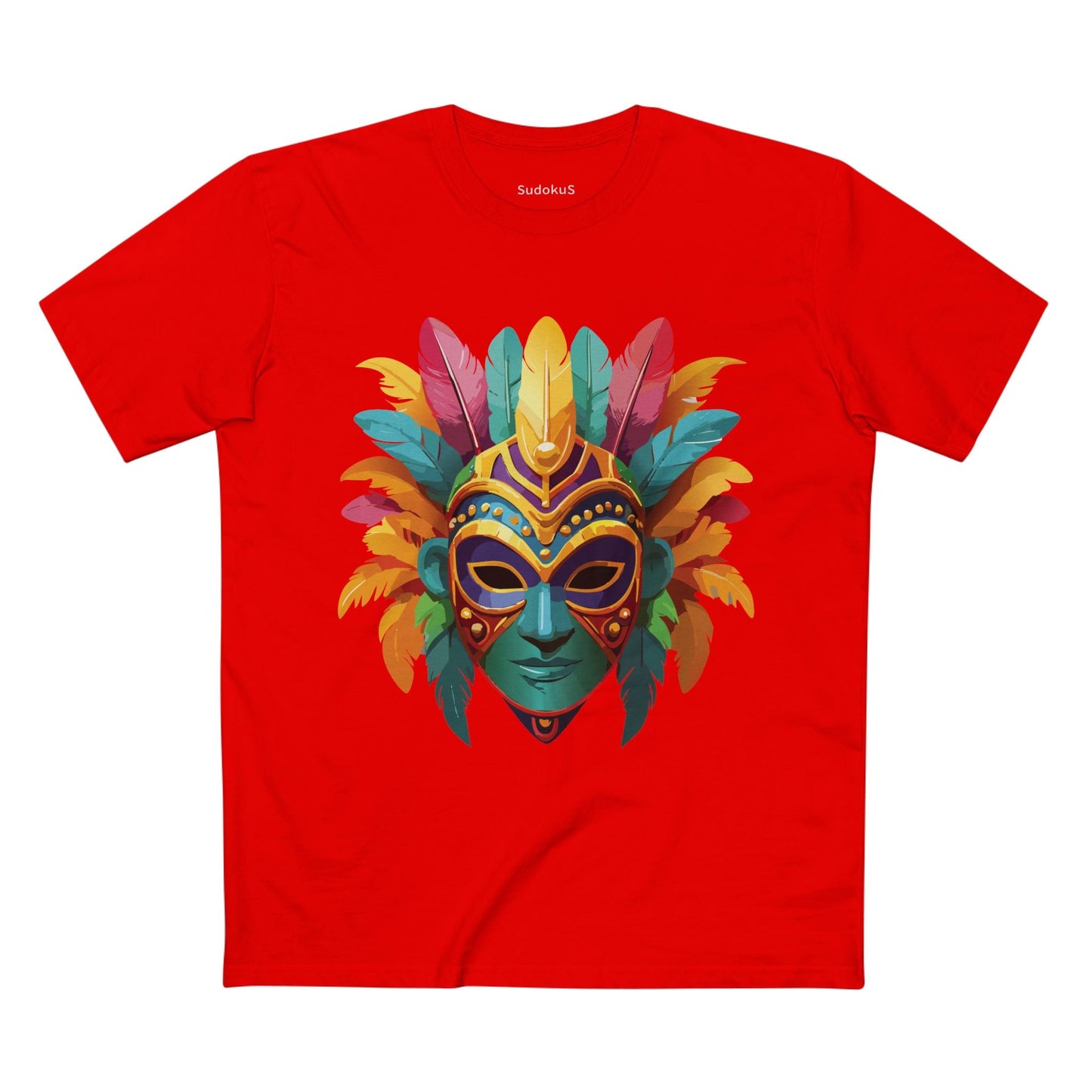 Mask Graphic Unisex 100 Cotton Staple Tee 1