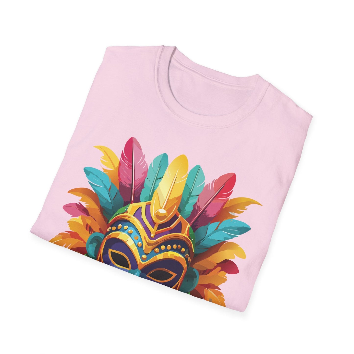 Mask Tee Shirt Unisex Masquerade Design Gildan Softstyle 64000 100 Percent Ring Spun Cotton Tee