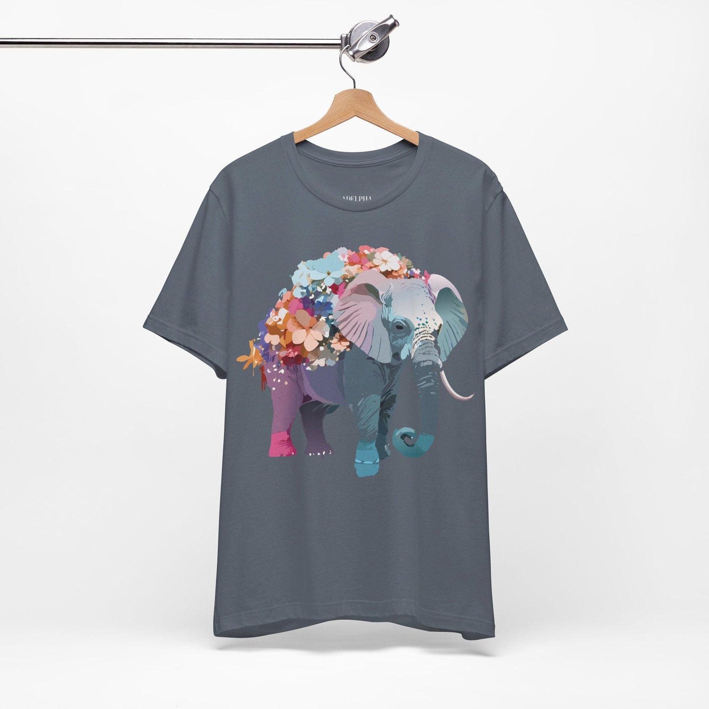 Elephant Graphic T Shirt Unisex Vintage Inspired Adelpha Artwork Short Sleeve Tee