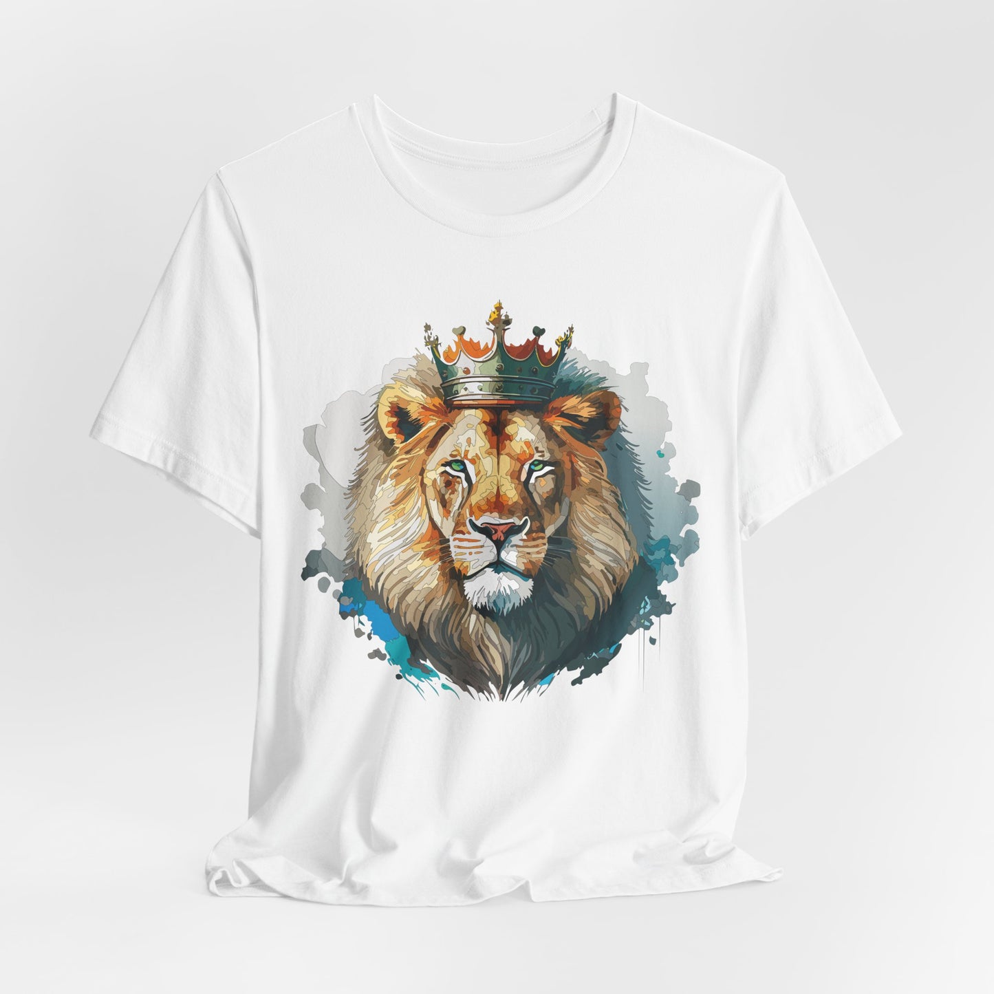 Unisex King Lion Tee, Animal Shirt, Tee Shirt with Lion, Crown T-Shirt, Animal King Tees, Crown Shirt, Safari T-Shirt 3