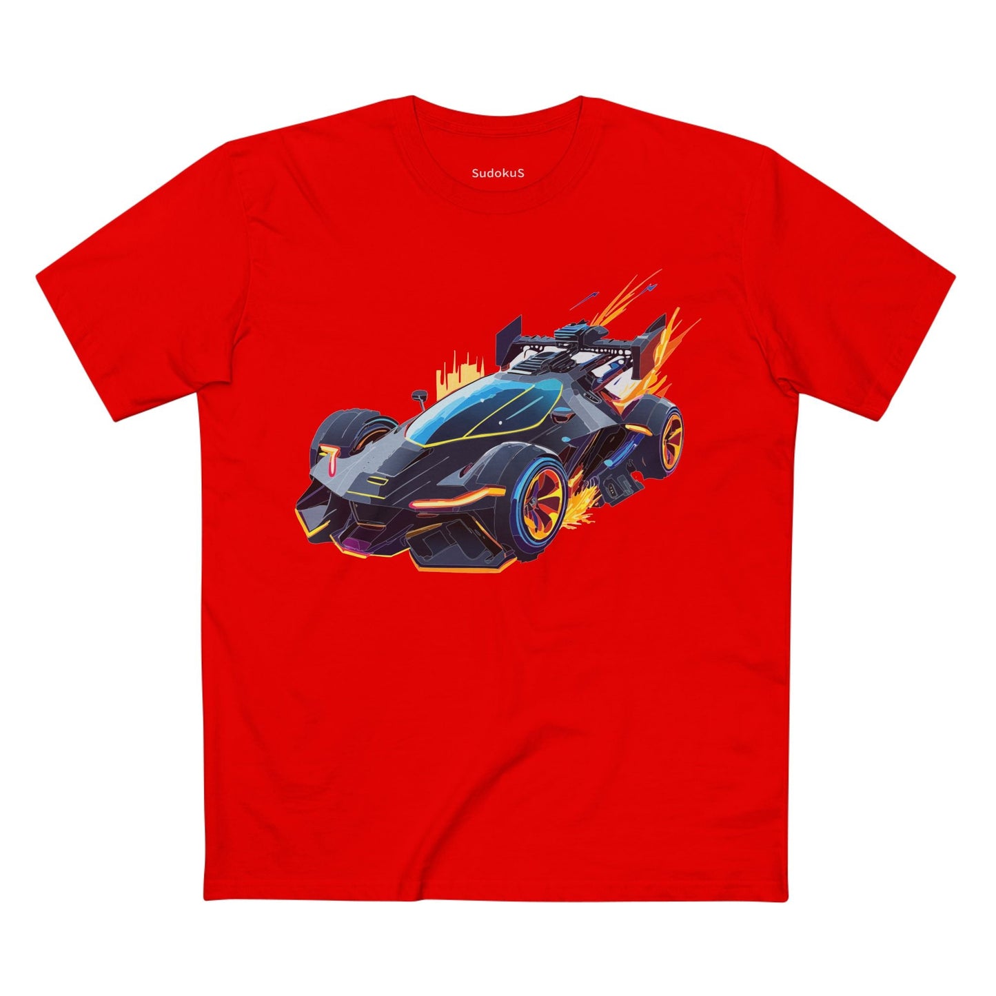 Car Graphic Unisex 100 Cotton Staple Tee 12