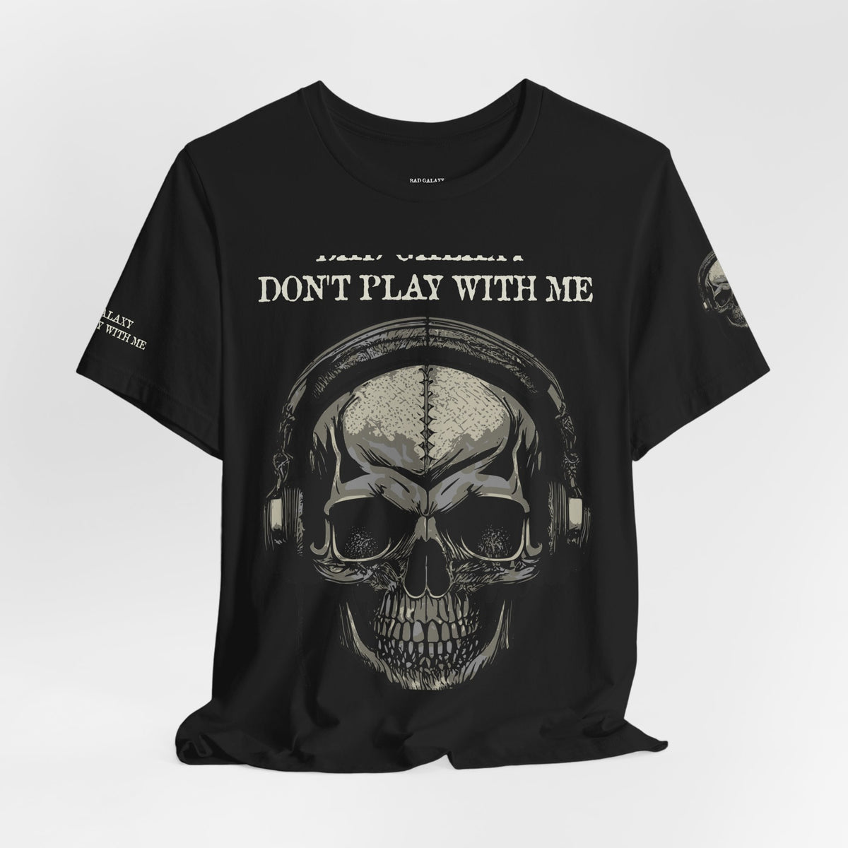 Skull Rock Graphic Unisex Cotton Bella+Canvas Tee with Art Design b46