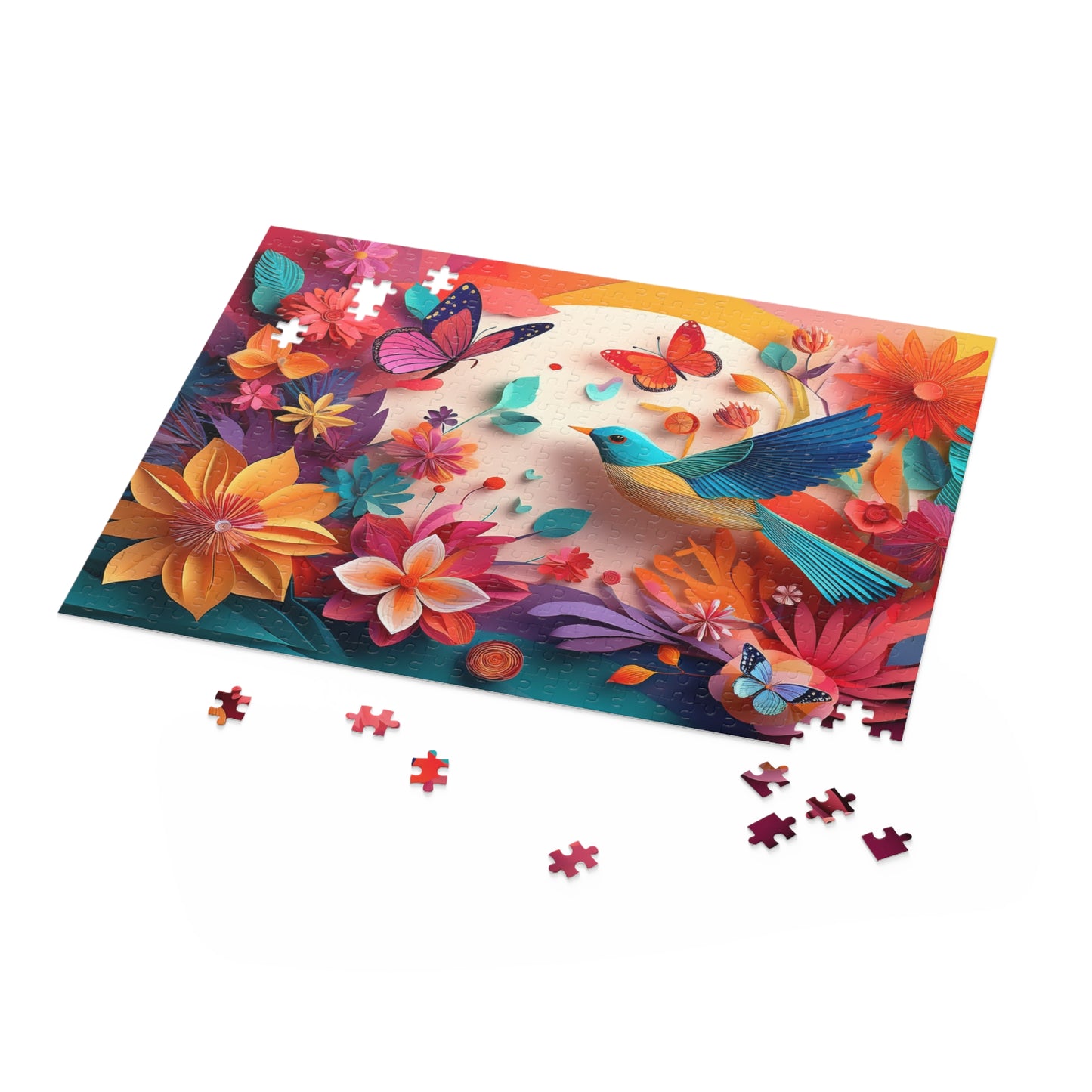 Bird Puzzle 500-Chipboard Pieces in Box | Kids Puzzles Size: 16" x 20",  Ages 9+ and Family pn68