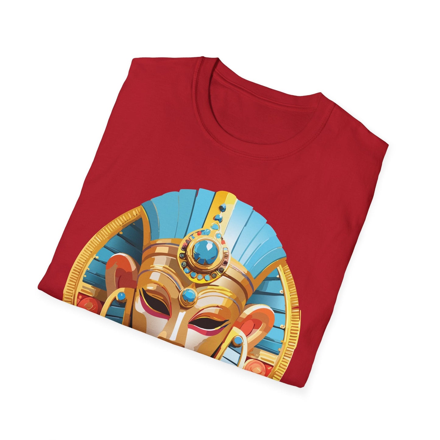Mask Graphic Unisex Cotton Masquerade Design Artwork Tee 17
