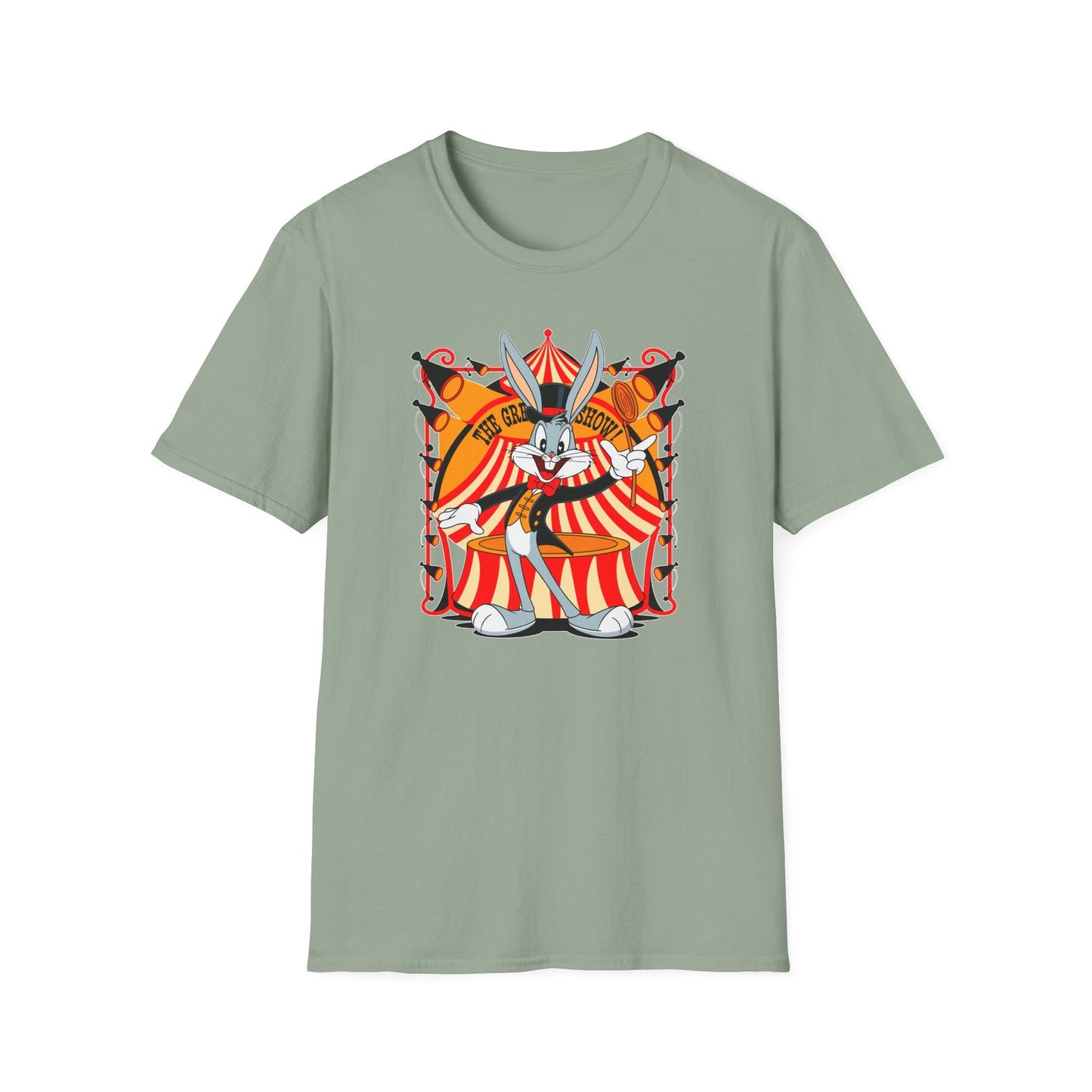 Bugs Bunny Unisex Shirt Gildan Softstyle Tee Cartoon Graphic Design 100 Percent Cotton