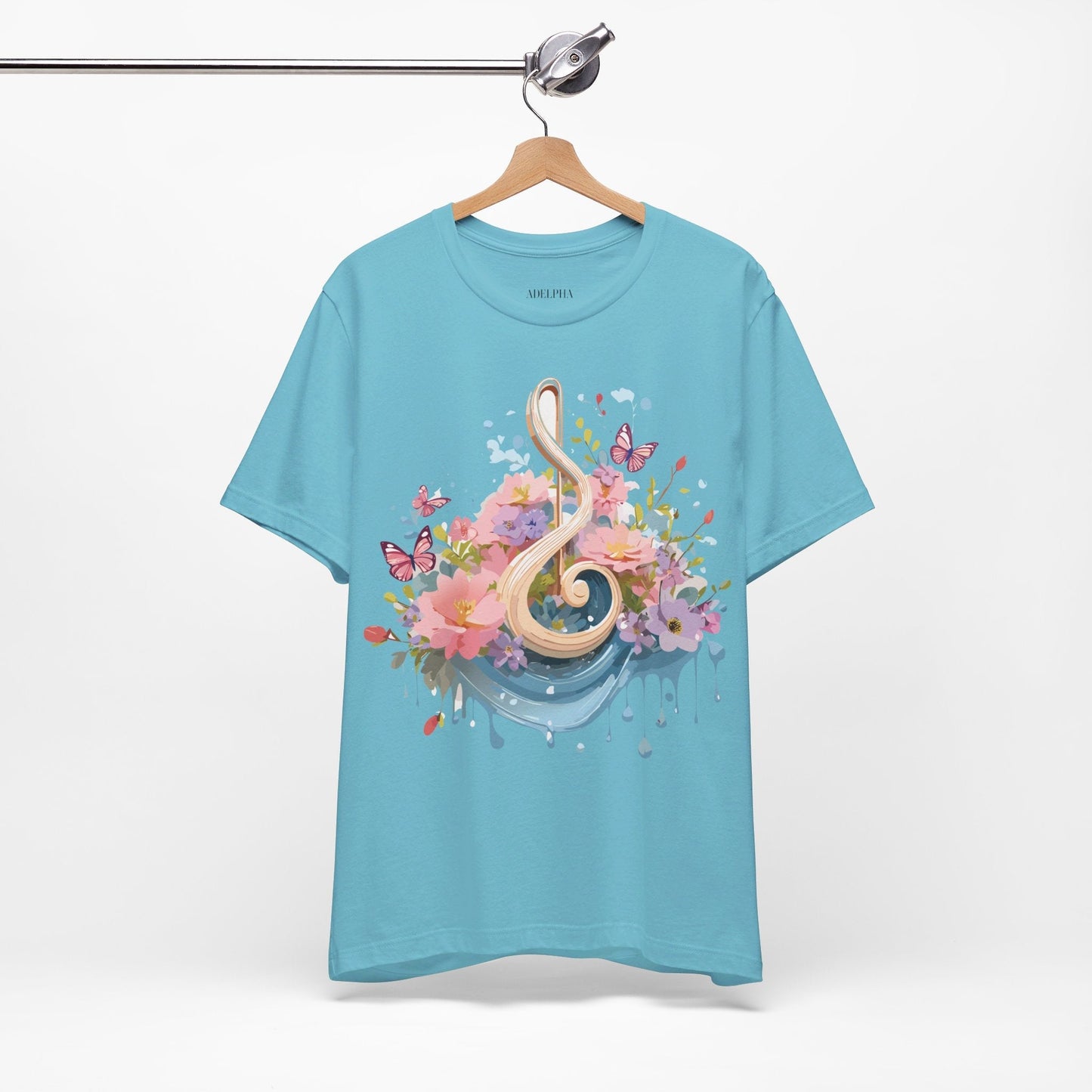 Music Graphic T Shirt Unisex Short Sleeve Adelpha Vintage Inspired Artwork Tee Premium Edition