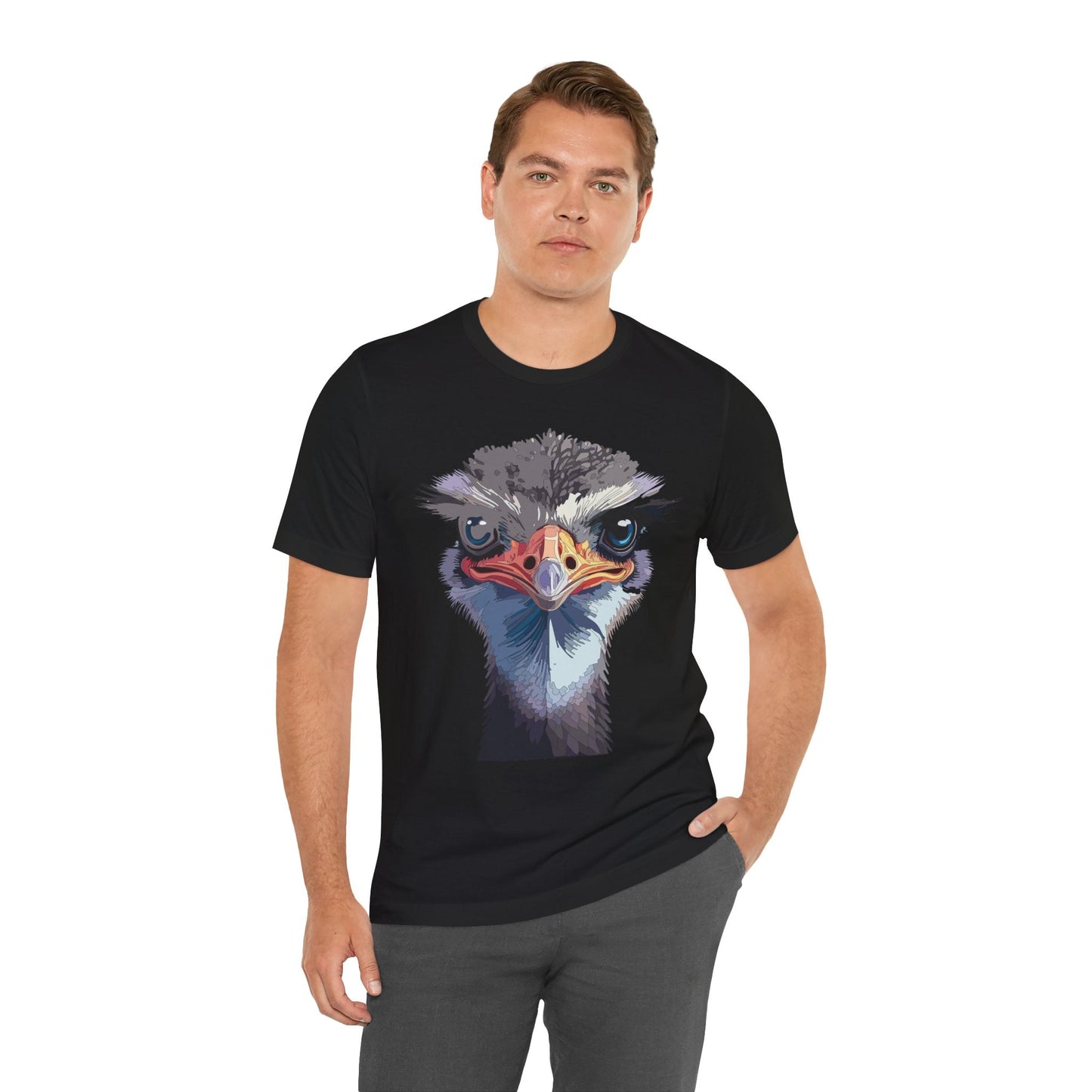 Unisex Animal Tee Shirt With Art Design Wild Animals Shirt Gildan Softstyle 64000