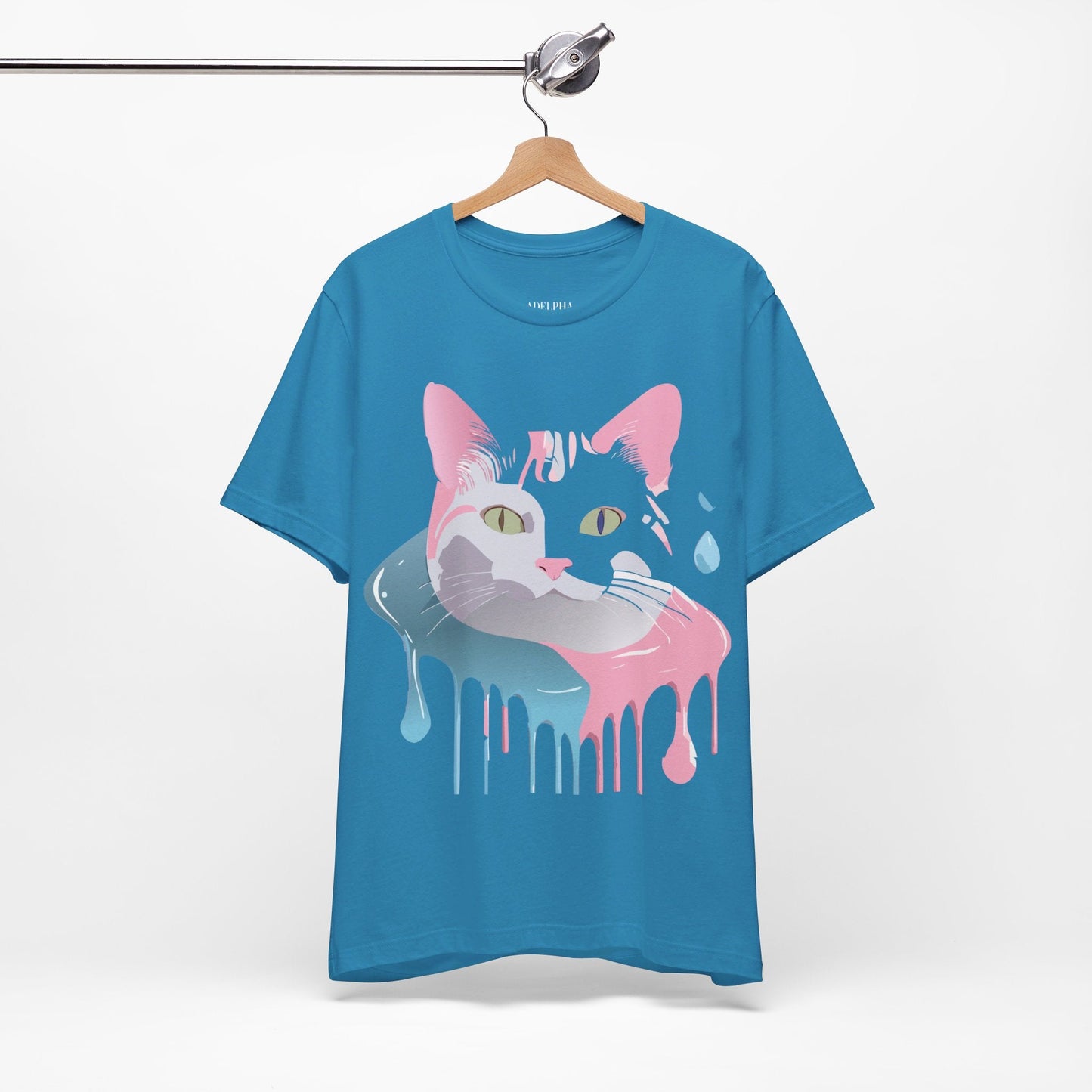 Cat Graphic Unisex 100 Cotton Vintage Design Tee 22