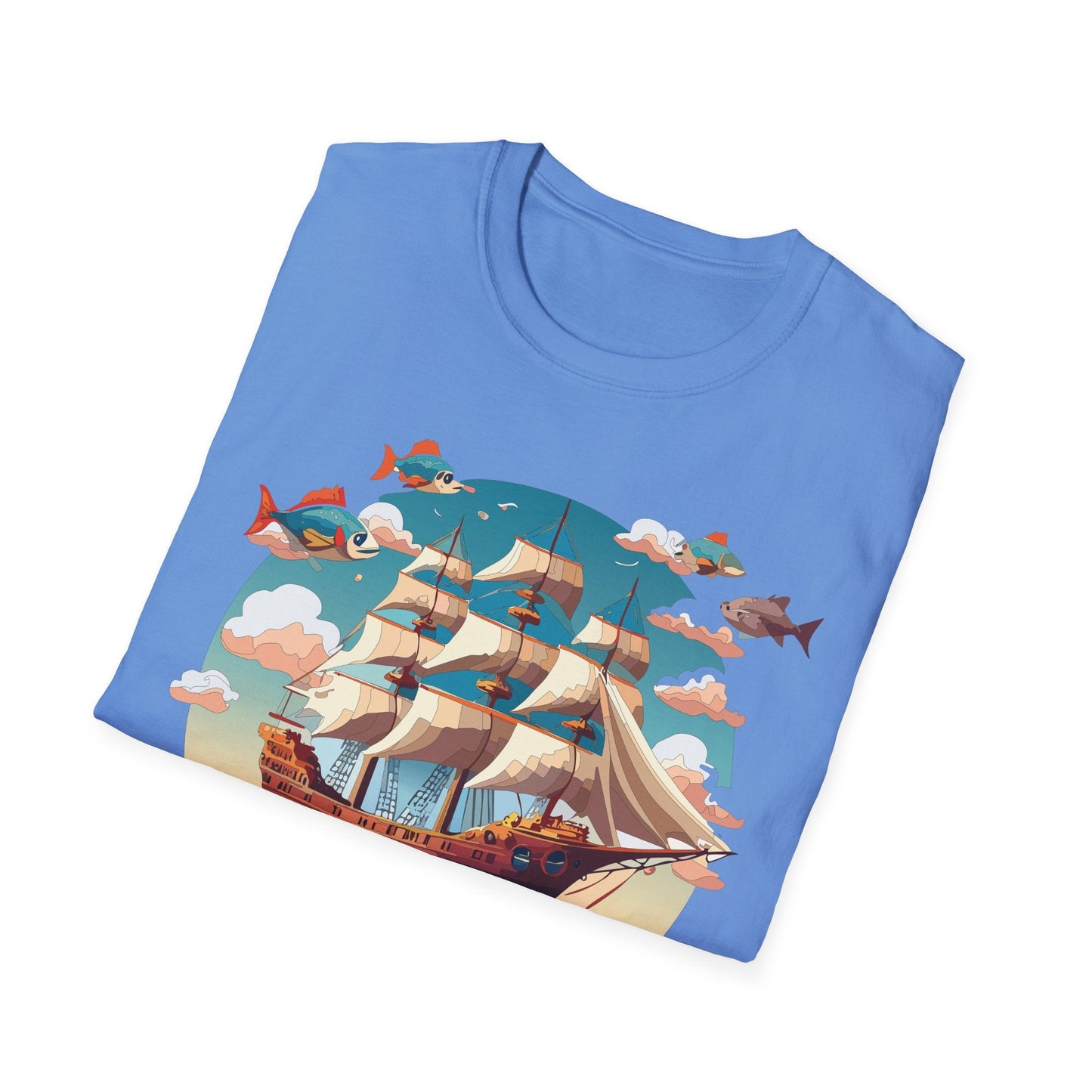 Unisex Ship T Shirts Frigate Vessel Tee By Gildan 64000 Softstyle 100 Percent Ring Spun Cotton