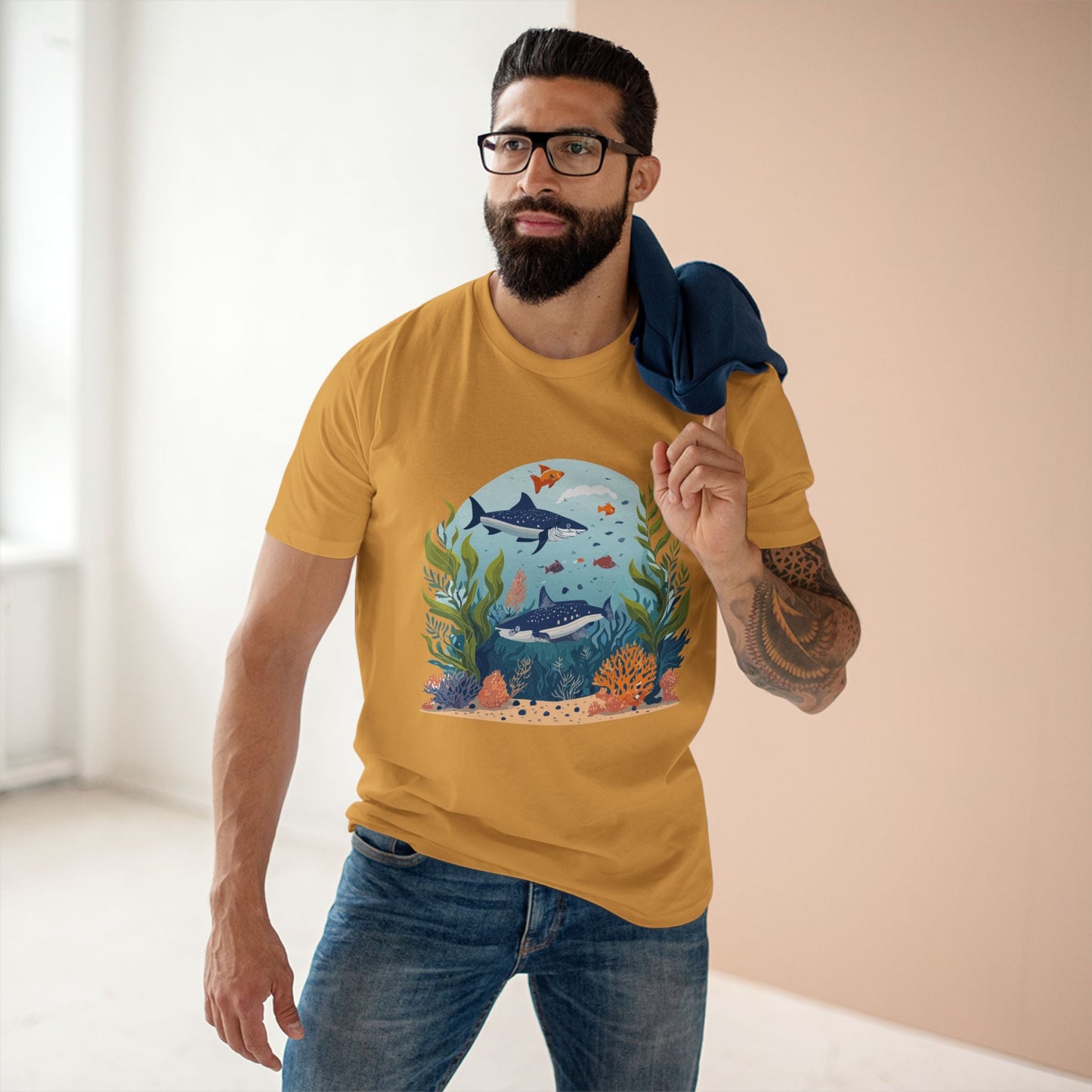 Ocean Shirt Ocean Pacific Inspired Tee OP 5 Unisex Premium Cotton Art Tee Retro2Nova Art Design