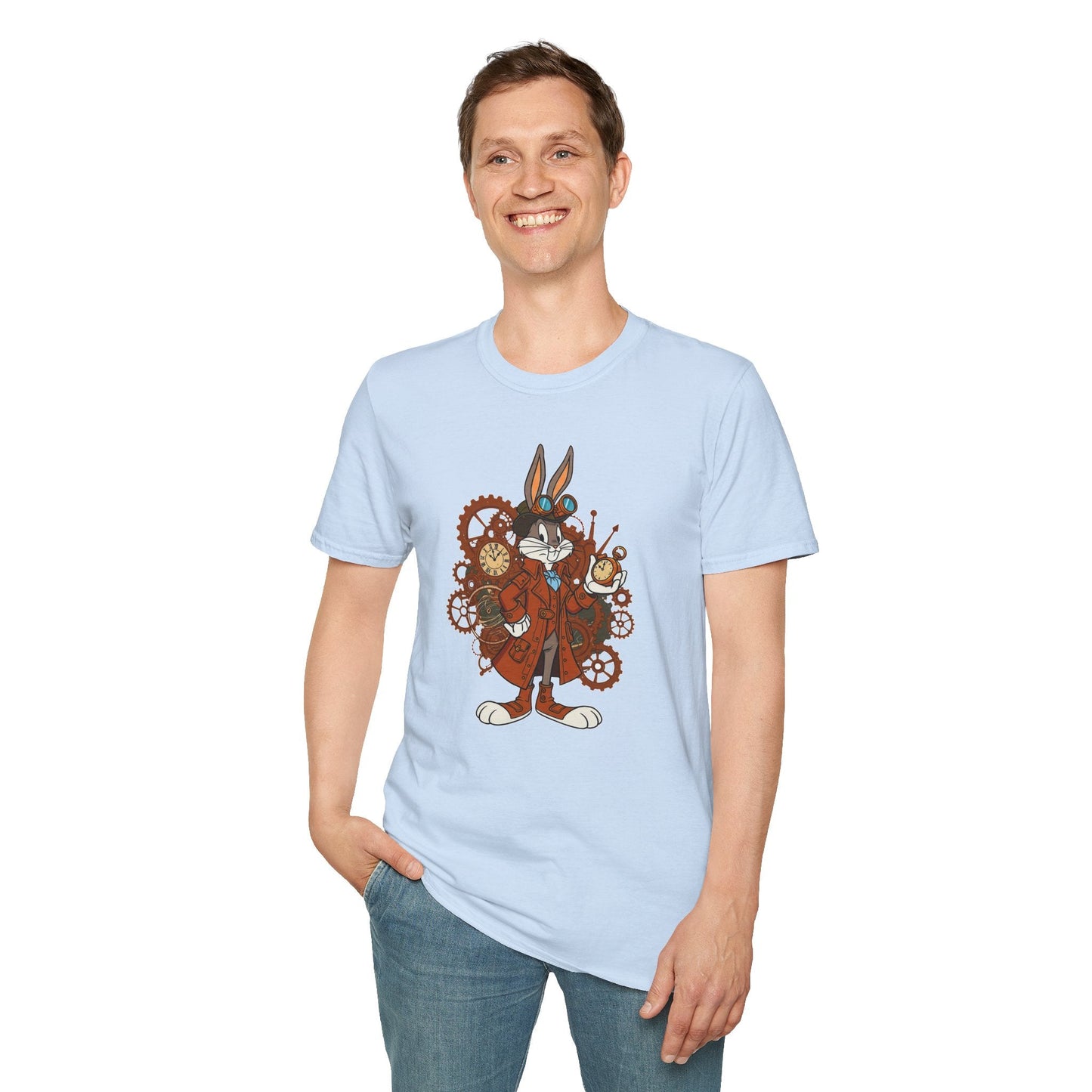 Bugs Bunny Shirt Unisex T Shirt Cartoon Tee 100 Percent Cotton Gildan Softstyle Graphic Tee