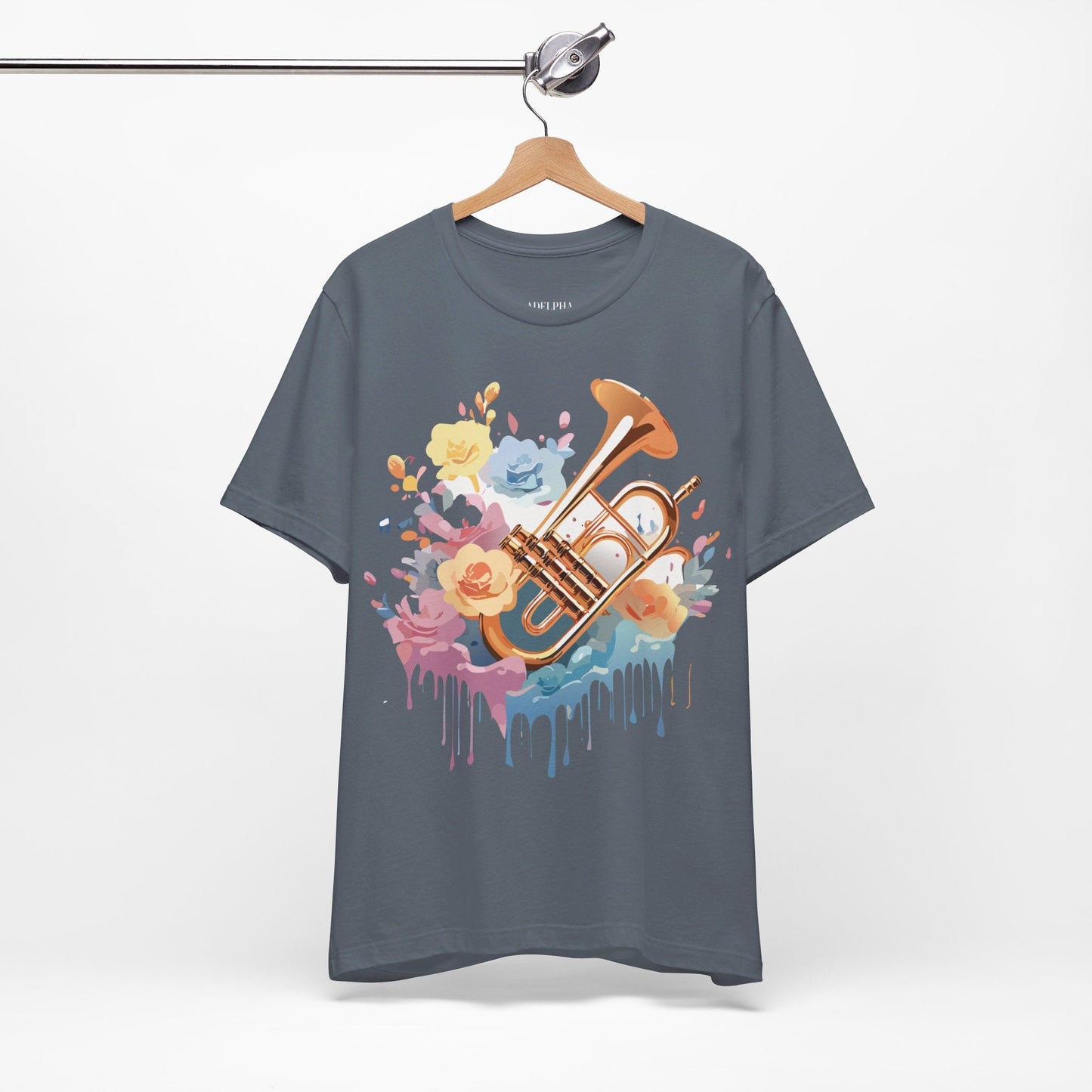 Music T Shirt Unisex Graphic Tee Vintage Artwork Adelpha Short Sleeve Art Design