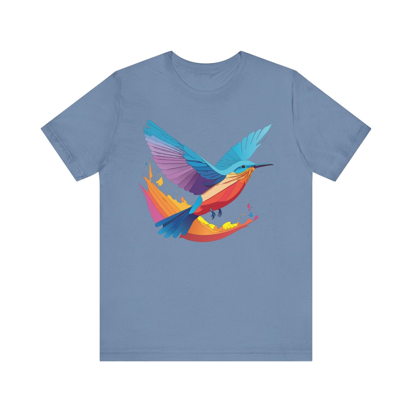 Unisex Animal Shirt Art Design Tee With Wild Animals Print Soft Comfortable Short Sleeve Tee