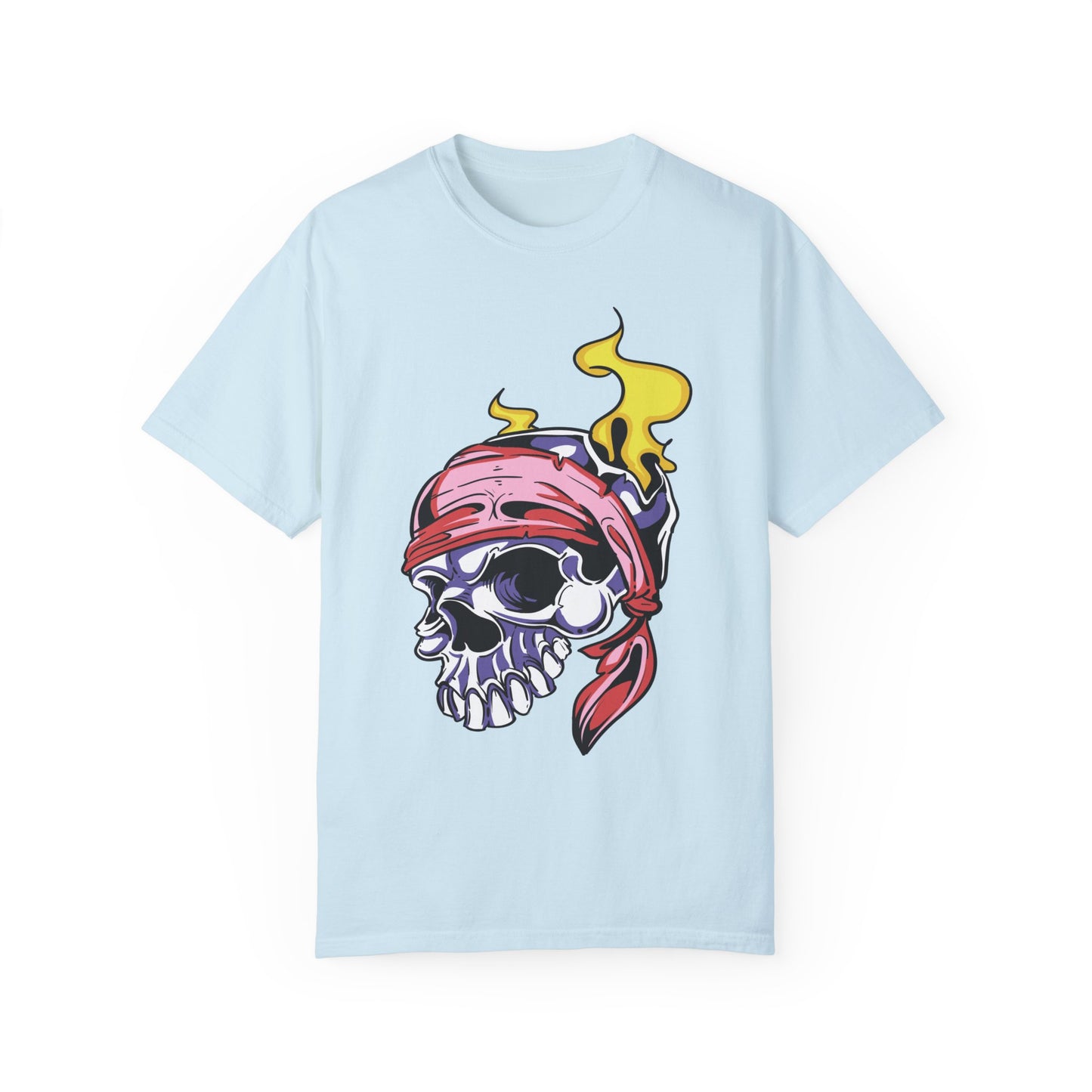 Unisex Cotton Tee Shirt with Skull