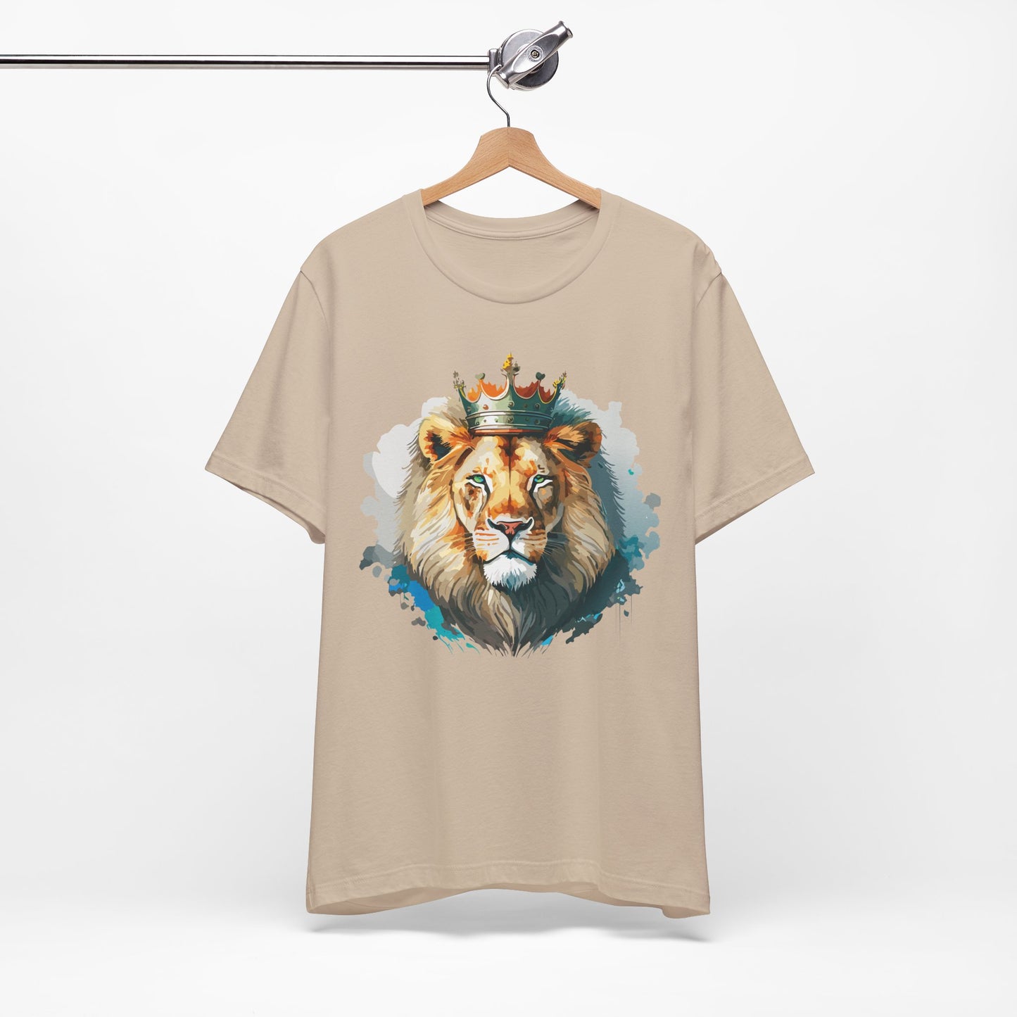 Lion Shirt, Animal Shirt, T-Shirt with Lion, Art Design Tee, Animal Tees, Safari T-Shirt, Crown Tee 13