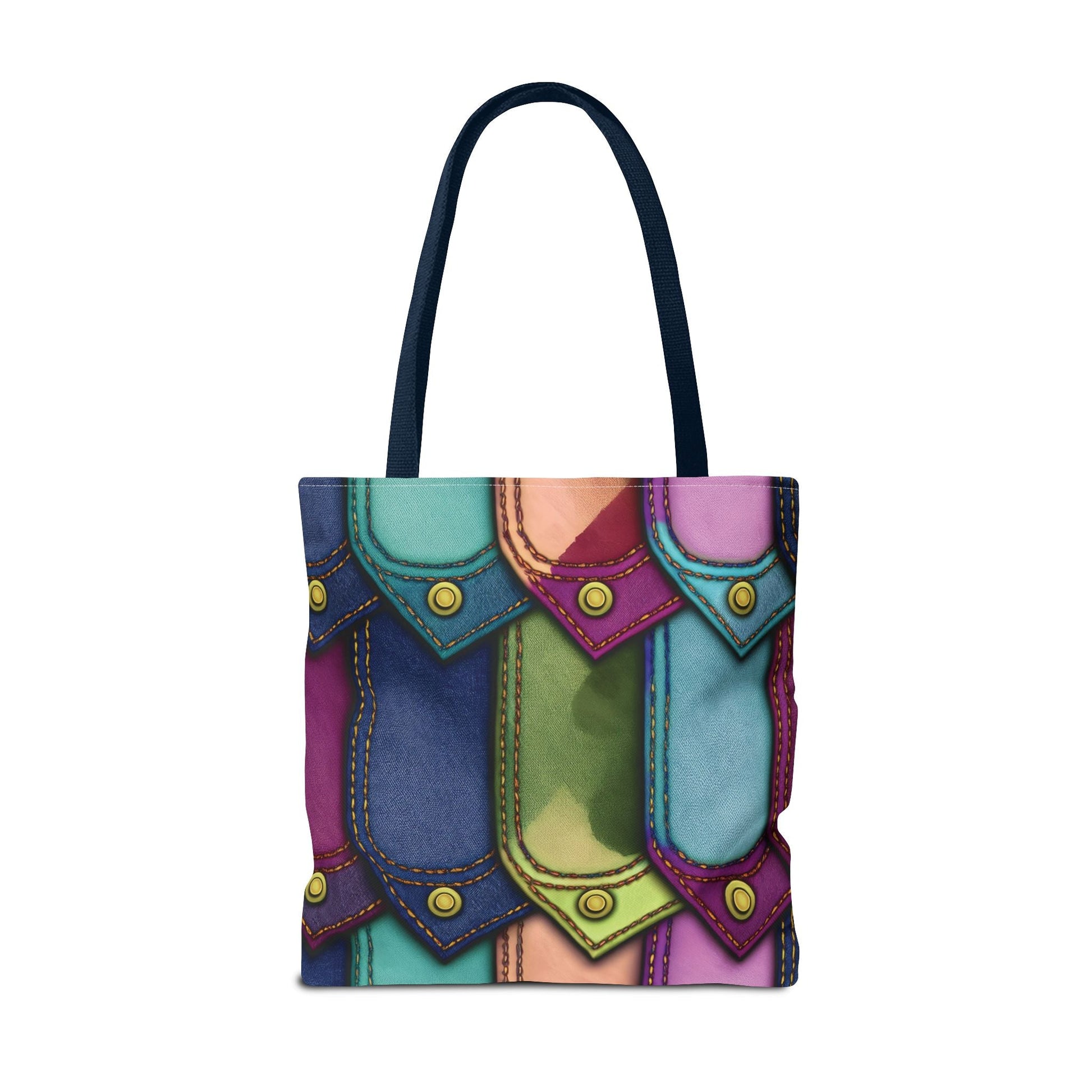 Denim Canvas Bag, Tote Bag Denim Printify