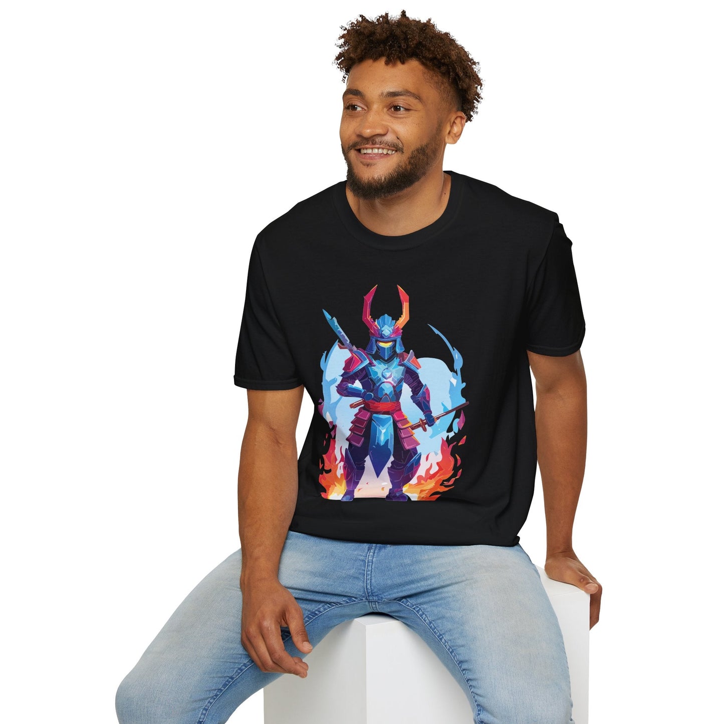Samurai Shirt Unisex T Shirt 100 Percent Ring Spun Cotton Softstyle Tee Gildan 64000