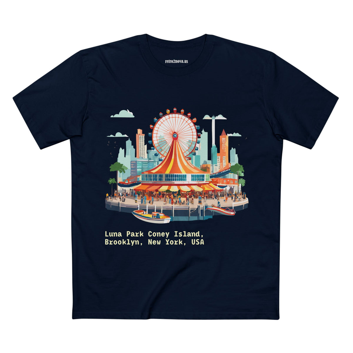 Luna Park Coney Island Carousel T-Shirt | Brooklyn New York Tee