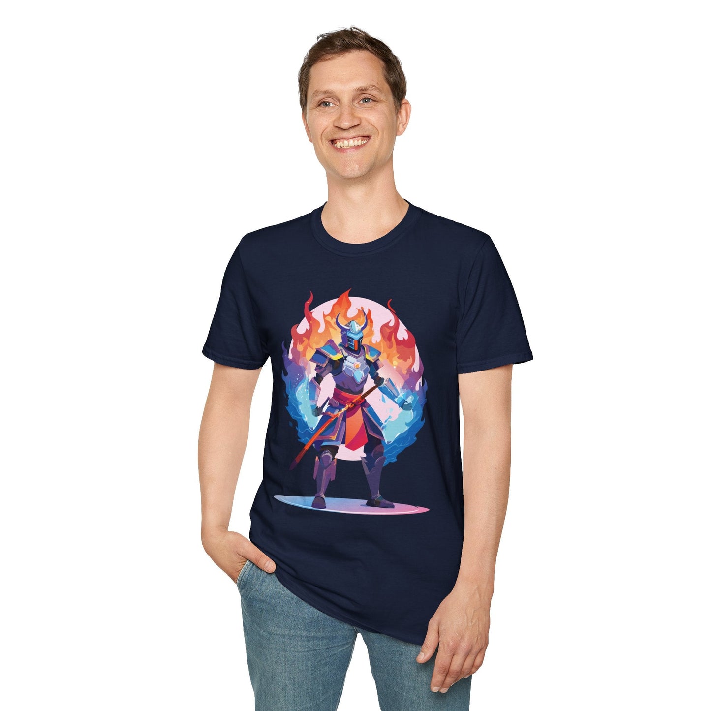 Samurai Shirt Unisex Gildan Softstyle 64000 Tee 100 Percent Cotton Comfortable Tee