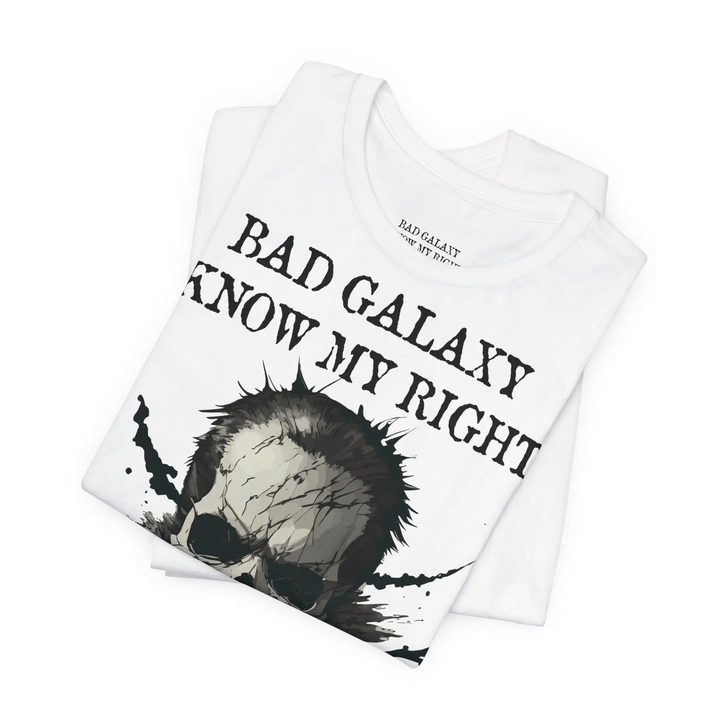 Skull T Shirt From Bad Galaxy Made To Order Cotton Tee With Eco Friendly Inks USA