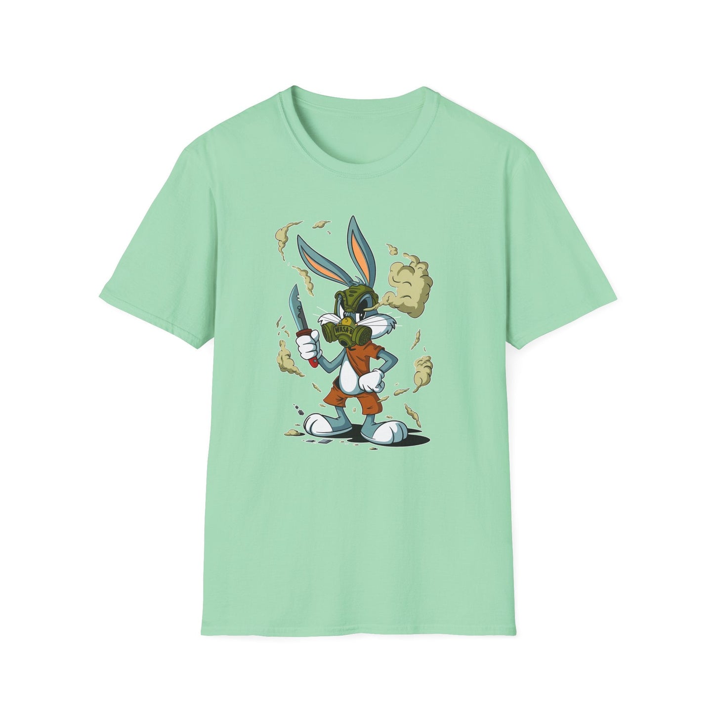 Bugs Bunny T Shirt Unisex Cartoon Graphic Tee Softstyle Gildan 64000 Short Sleeve