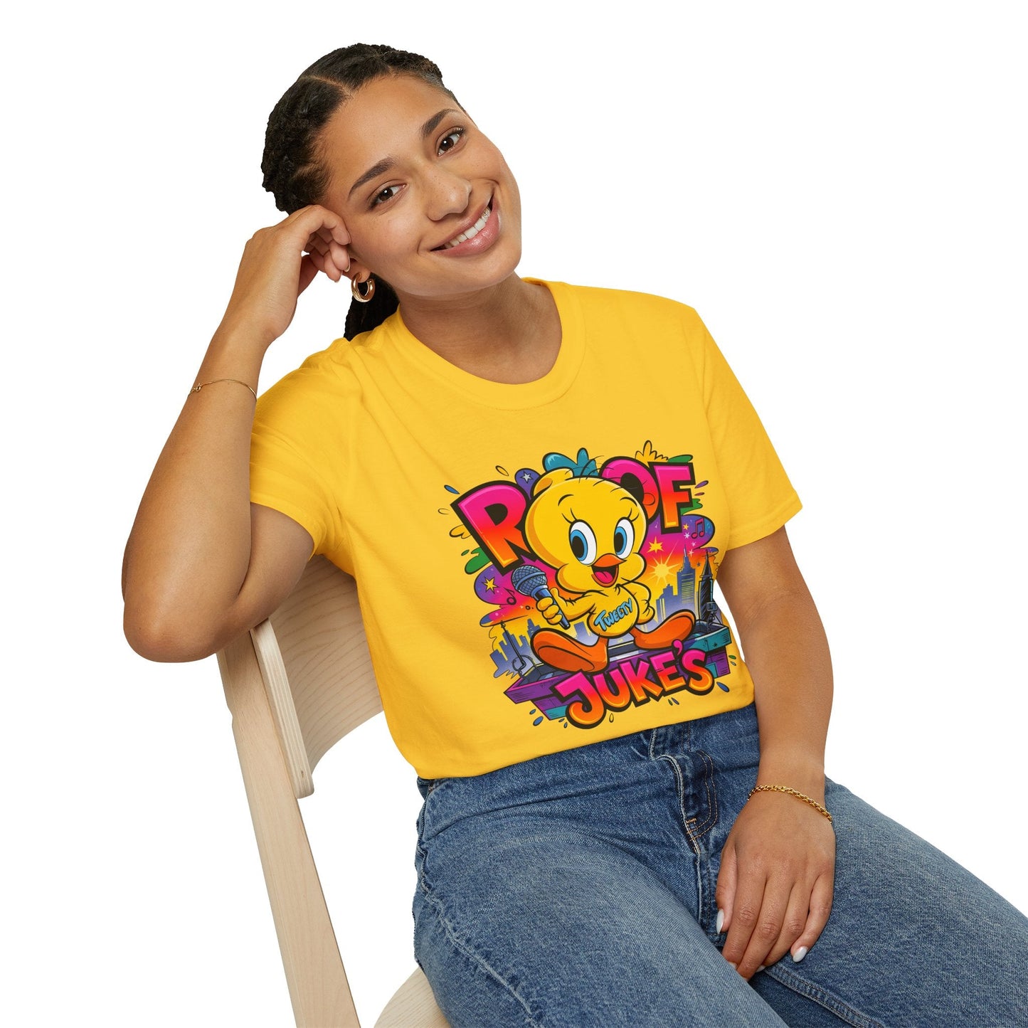 Unisex Cartoon T Shirt With Animation Design Versatile Funny Animals Tee Shirt Gildan Softstyle