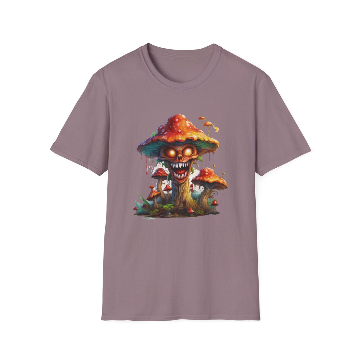 Funny Mashroom Cartoon  Graphic Tee Gildan Unisex 100 Cotton Tee Shirt c23