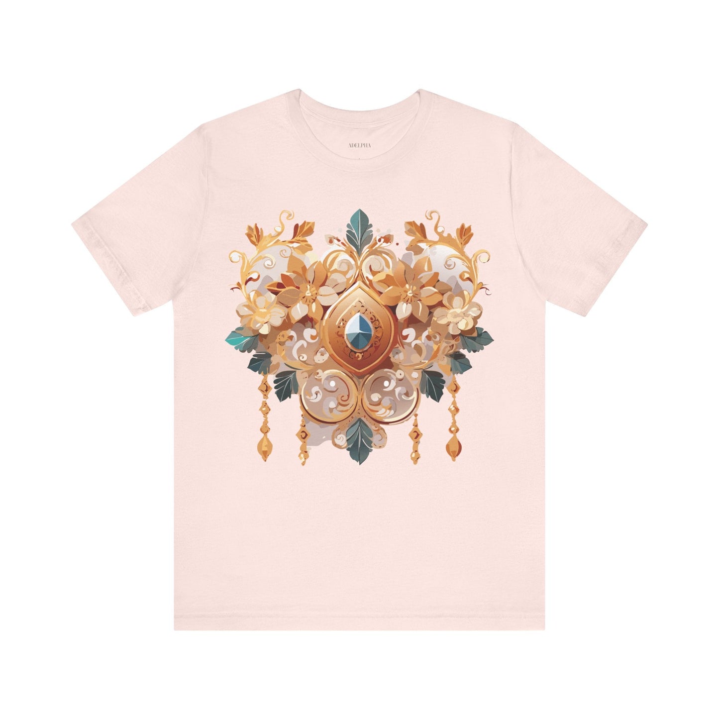 Jewelry Graphic Unisex 100 Cotton Vintage Treasure Art T-Shirt 34