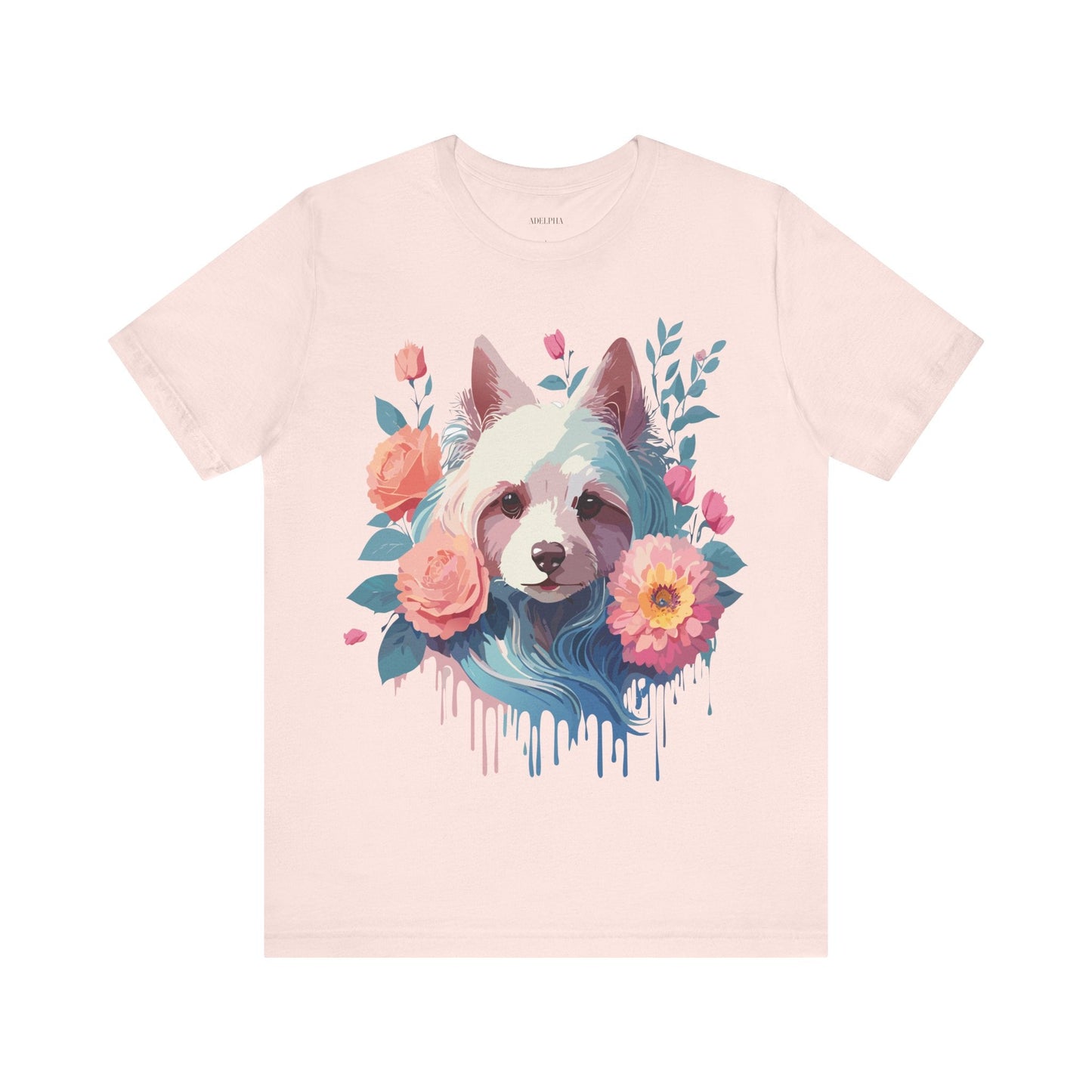 Adelpha Unisex Graphic Dog Shirt Short Sleeve Tee With Vintage Inspired Artwork Design