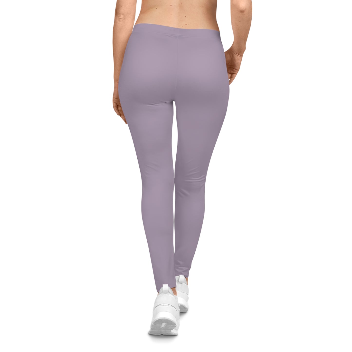 Dusty Rose Color Women's Poly-Span Casual Leggings XS-2XL