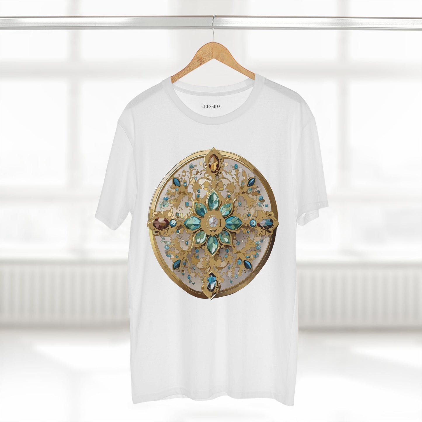 Medallion Graphic T-Shirt Unisex 100 Cotton With Gold Art Design Medal Tee 14