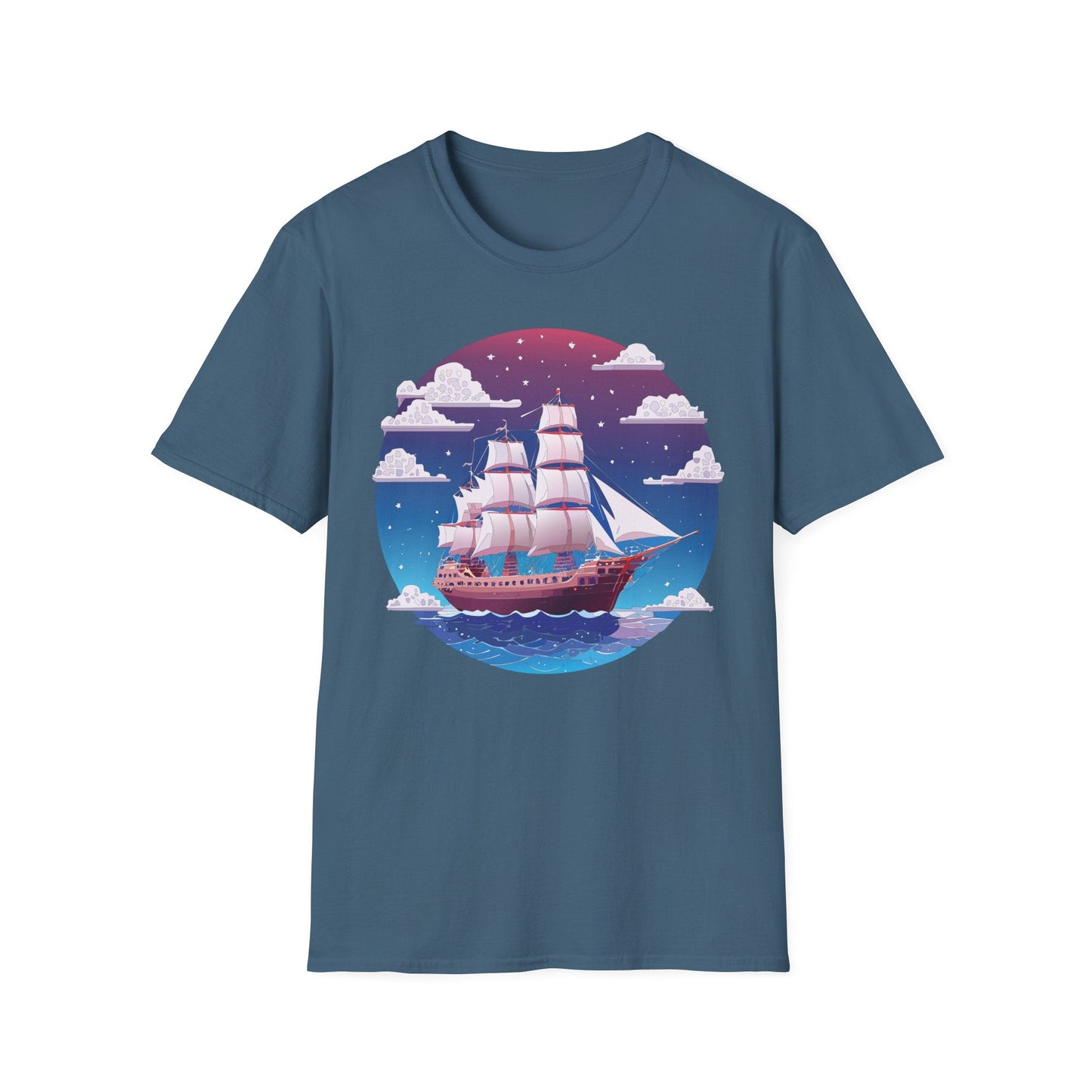 Ship T Shirt Frigate T Shirt Vessel Tee Shirt Unisex Softstyle 100 Percent Ring Spun Cotton