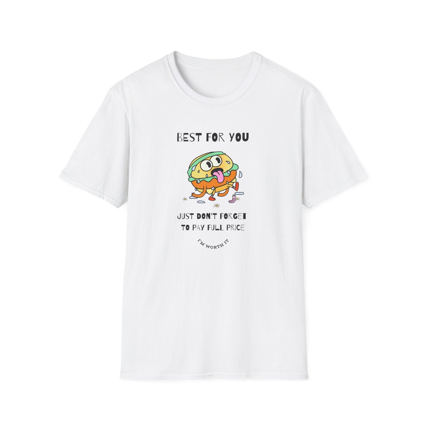 Funny Food T Shirts Unisex Softstyle Tee Gildan 64000 100 Percent Ring Spun Cotton Comfortable Graphic Tee
