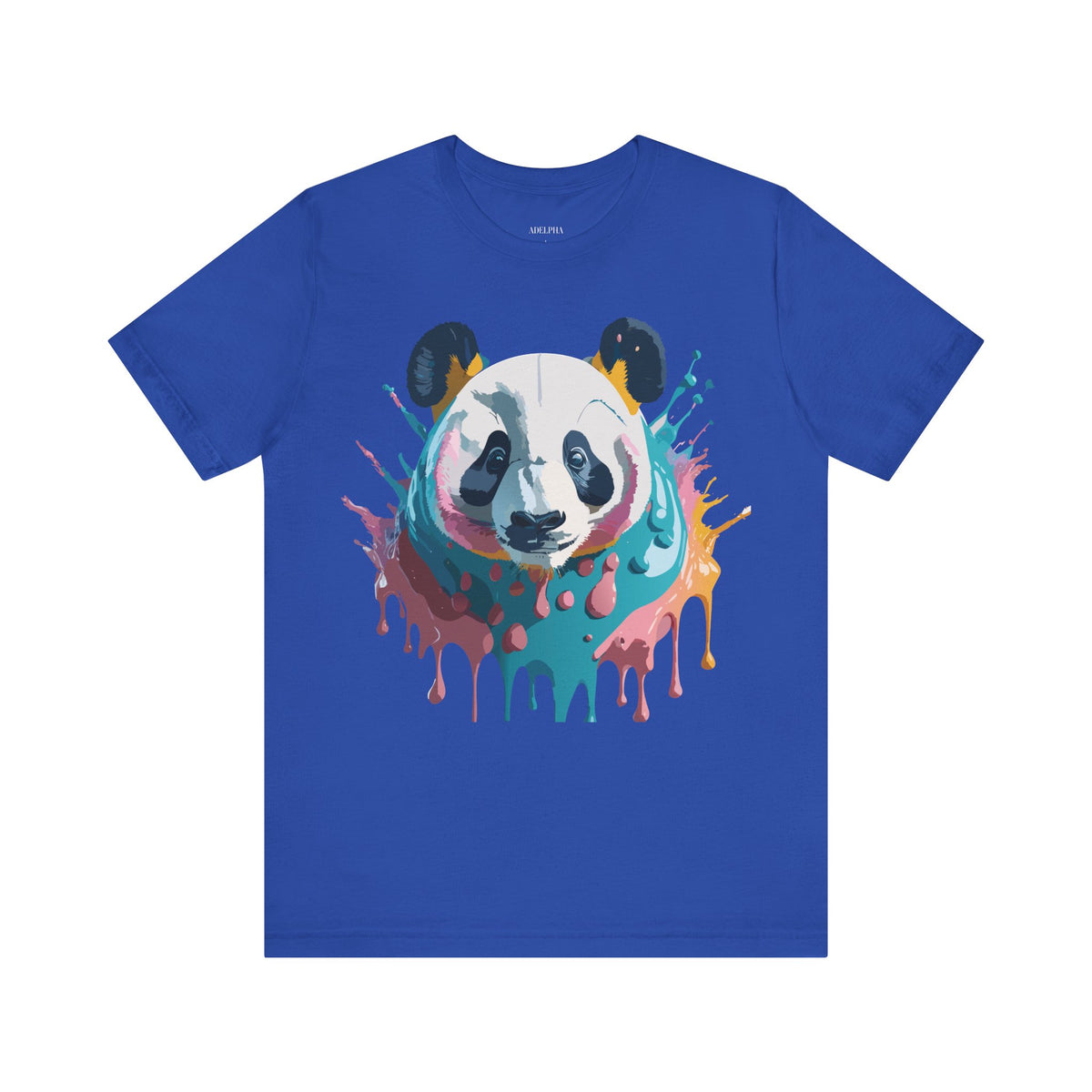 Panda Graphic Unisex Cotton Bella+Canvas Tee with Art Animal Design e140