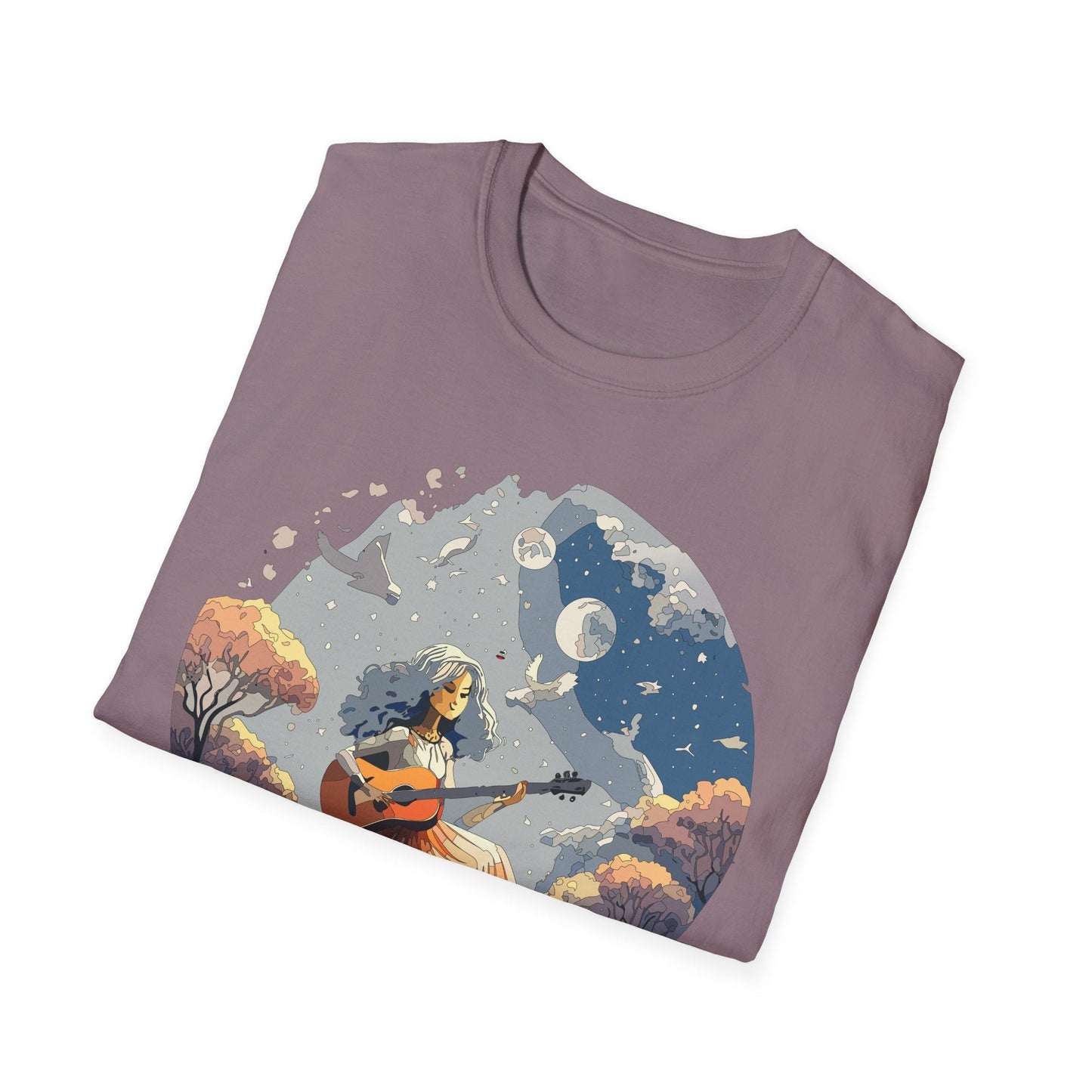 Womens Graphic T Shirt Art Design Tee Unisex Softstyle Cotton Shirt Everyday Comfort Durable Wear