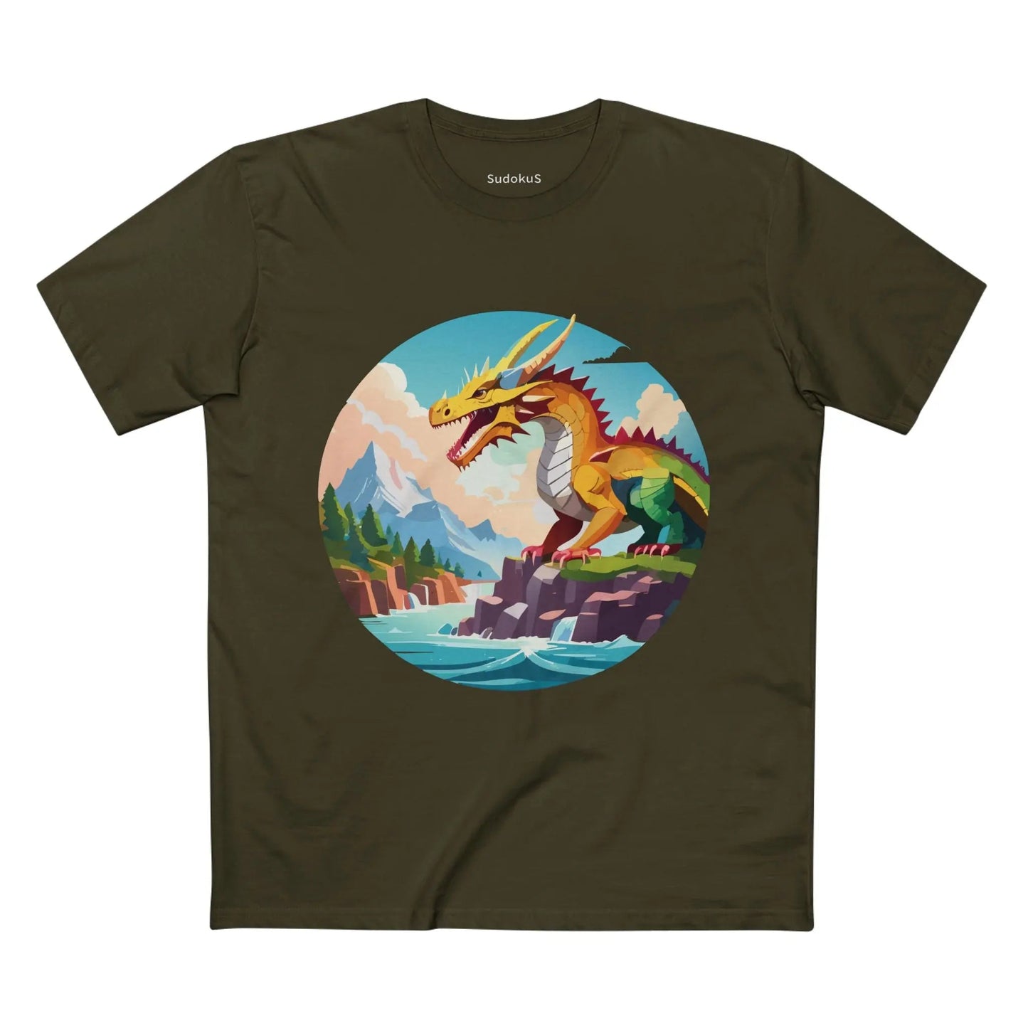 Dragon Graphic Unisex 100 Cotton Staple Tee 31
