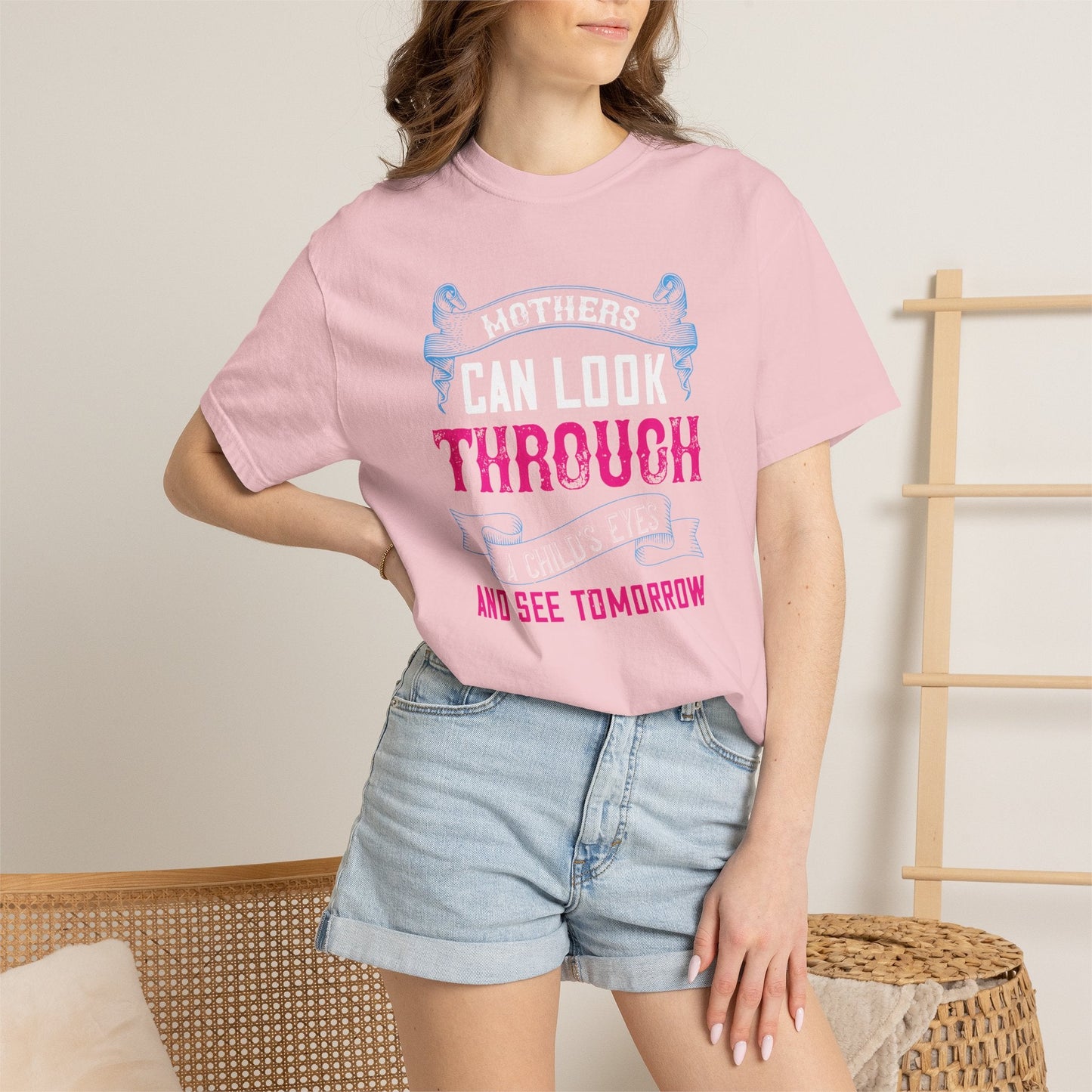 Mom T-shirt Mother Day Mama Tee Unisex Comfort Colors Garment-Dyed Cotton h86