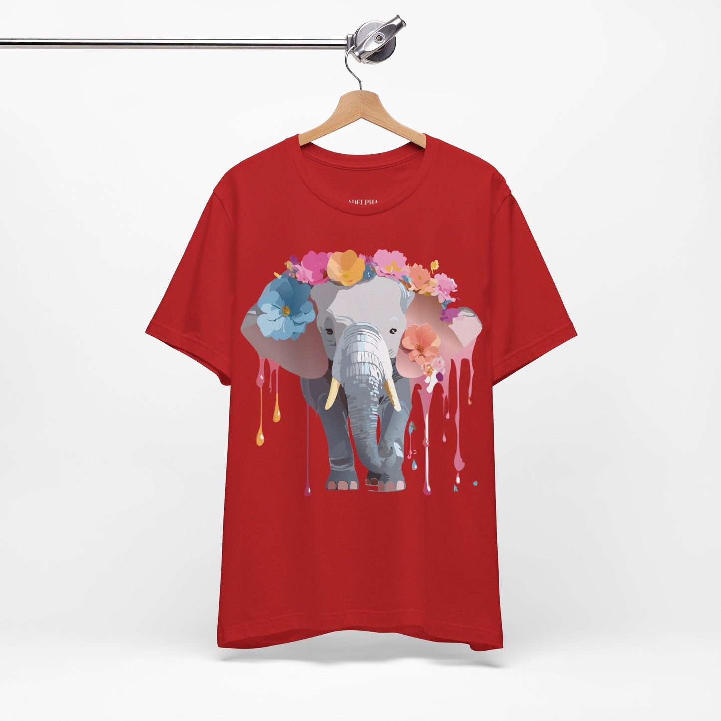 Vintage Inspired Adelpha Elephant Graphic T Shirt Unisex Short Sleeve Premium Artwork