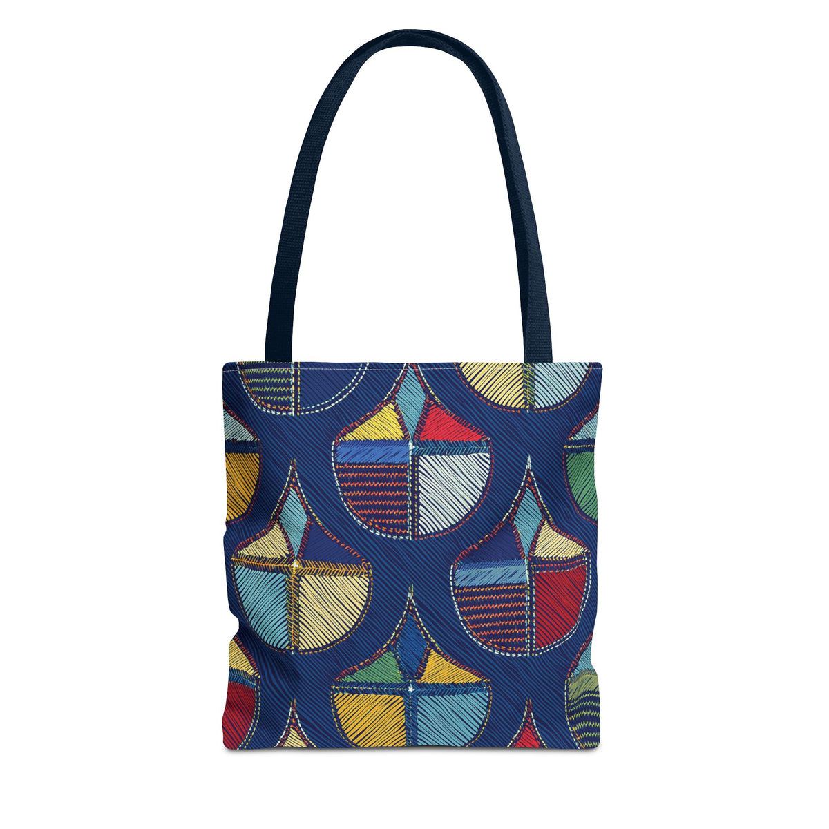 Denim Fabric Imitation Print Unisex Canvas Bag Poly Spun 3 Sizes Tote Bag 189-7
