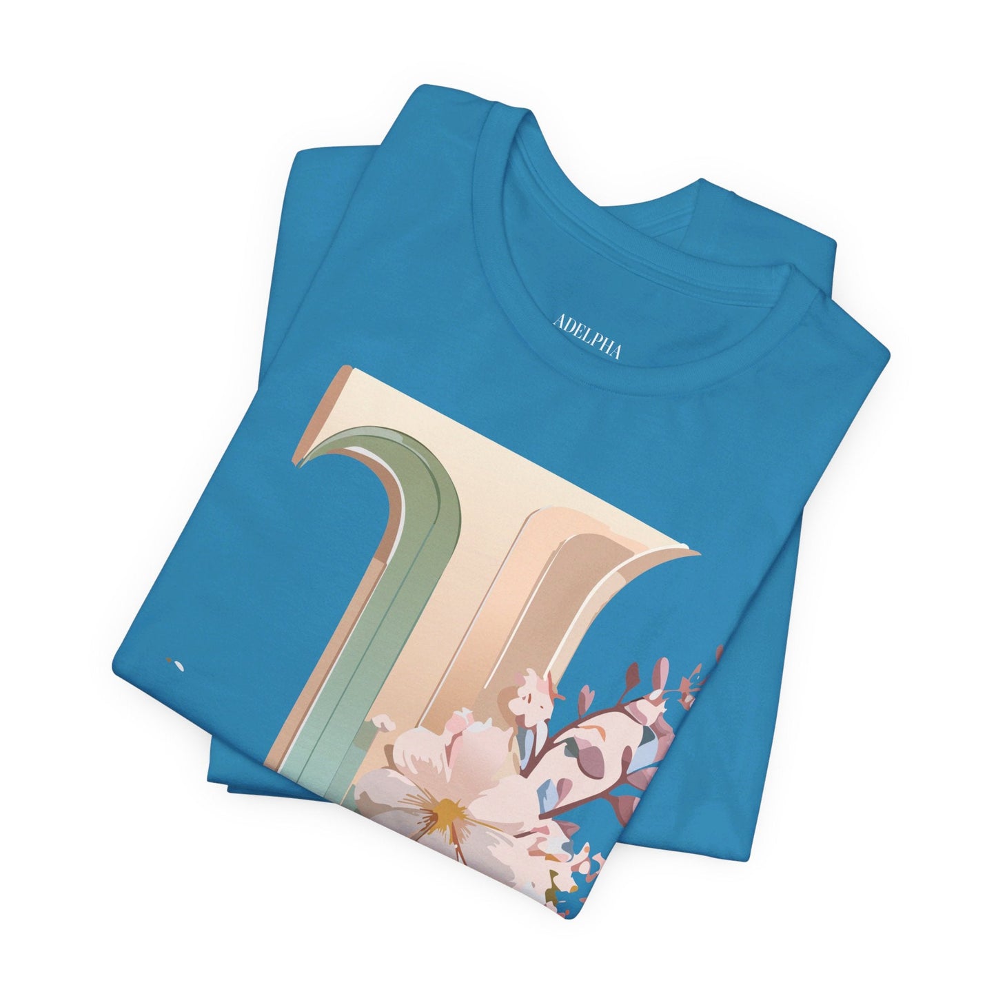 Letter J Graphic Tee Unisex Vintage Inspired Art From Adelpha Short Sleeve Shirt