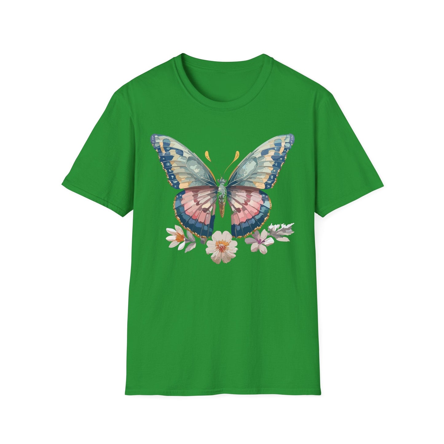 Butterfly Shirt Unisex Monarch Design Gildan Softstyle 64000 Ring Spun Cotton Tee