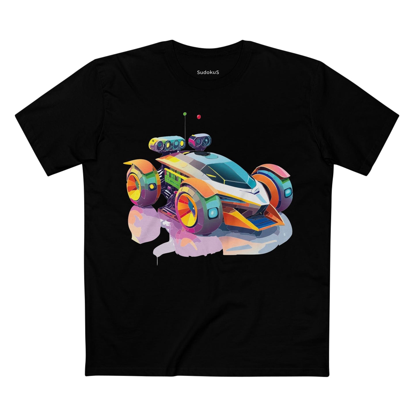 Car Graphic Unisex 100 Cotton Staple Tee 26