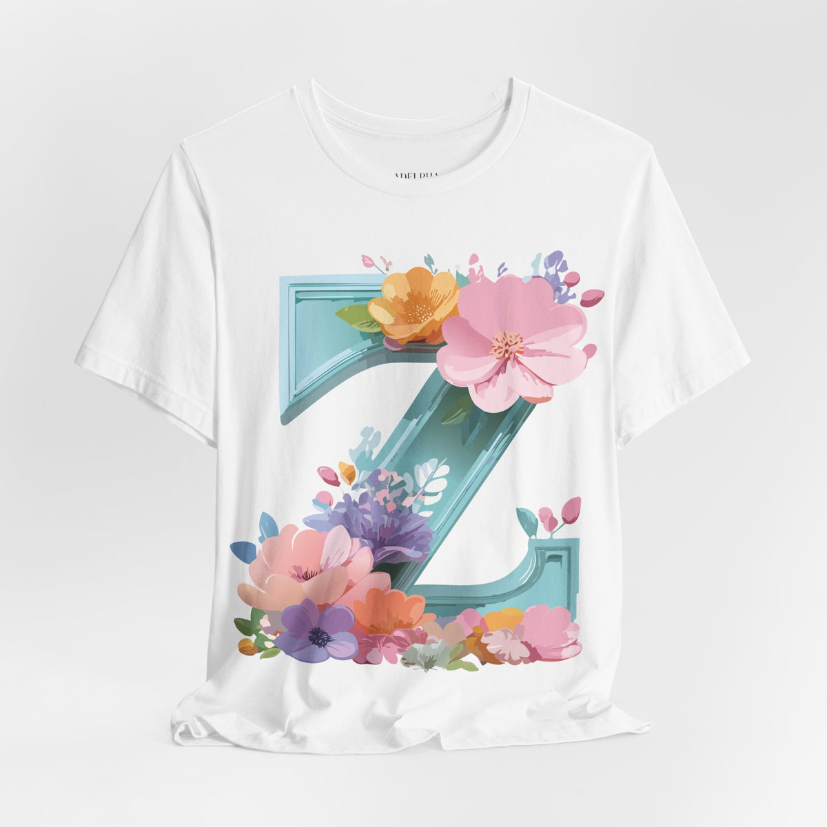 Letter Z Graphic Unisex Cotton Bella+Canvas Tee with Art Letter Design