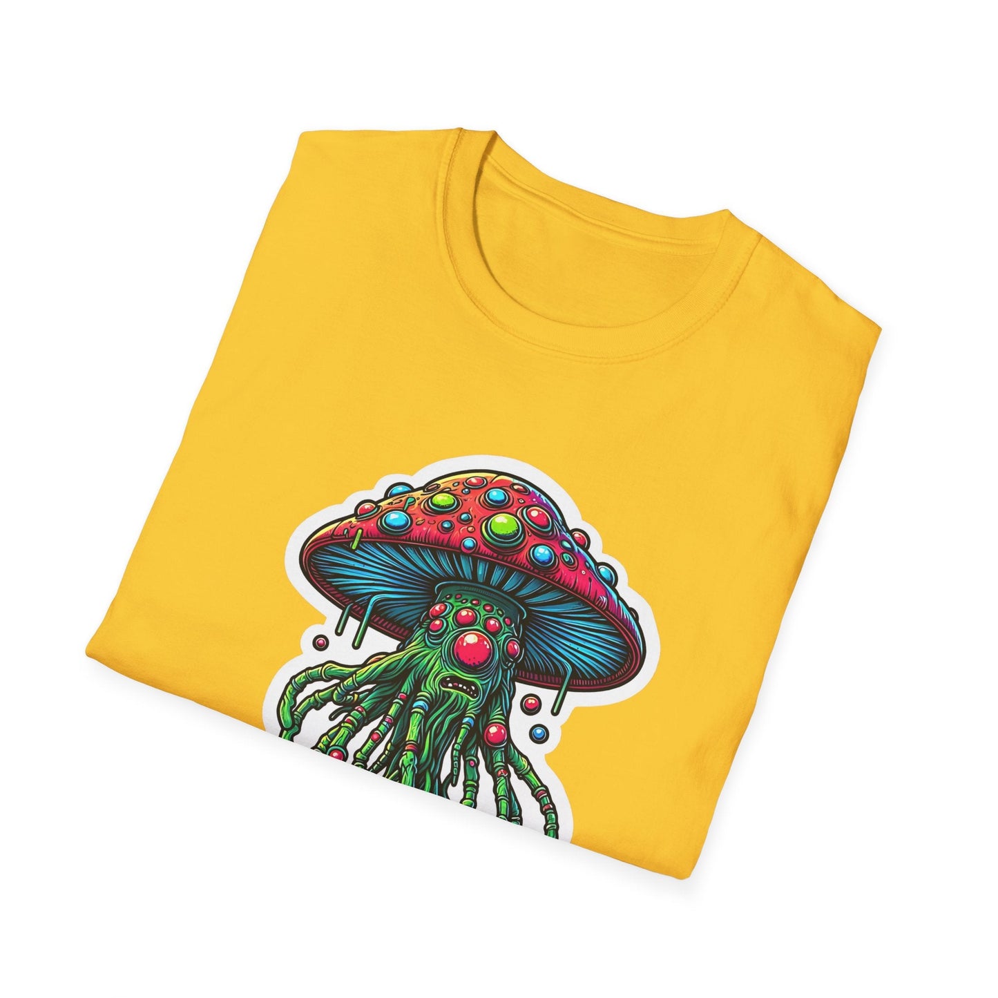 Mashroom Tee Shirt Unisex Funny Mashroom Shirt With Fungus Art Design Gildan Softstyle 64000