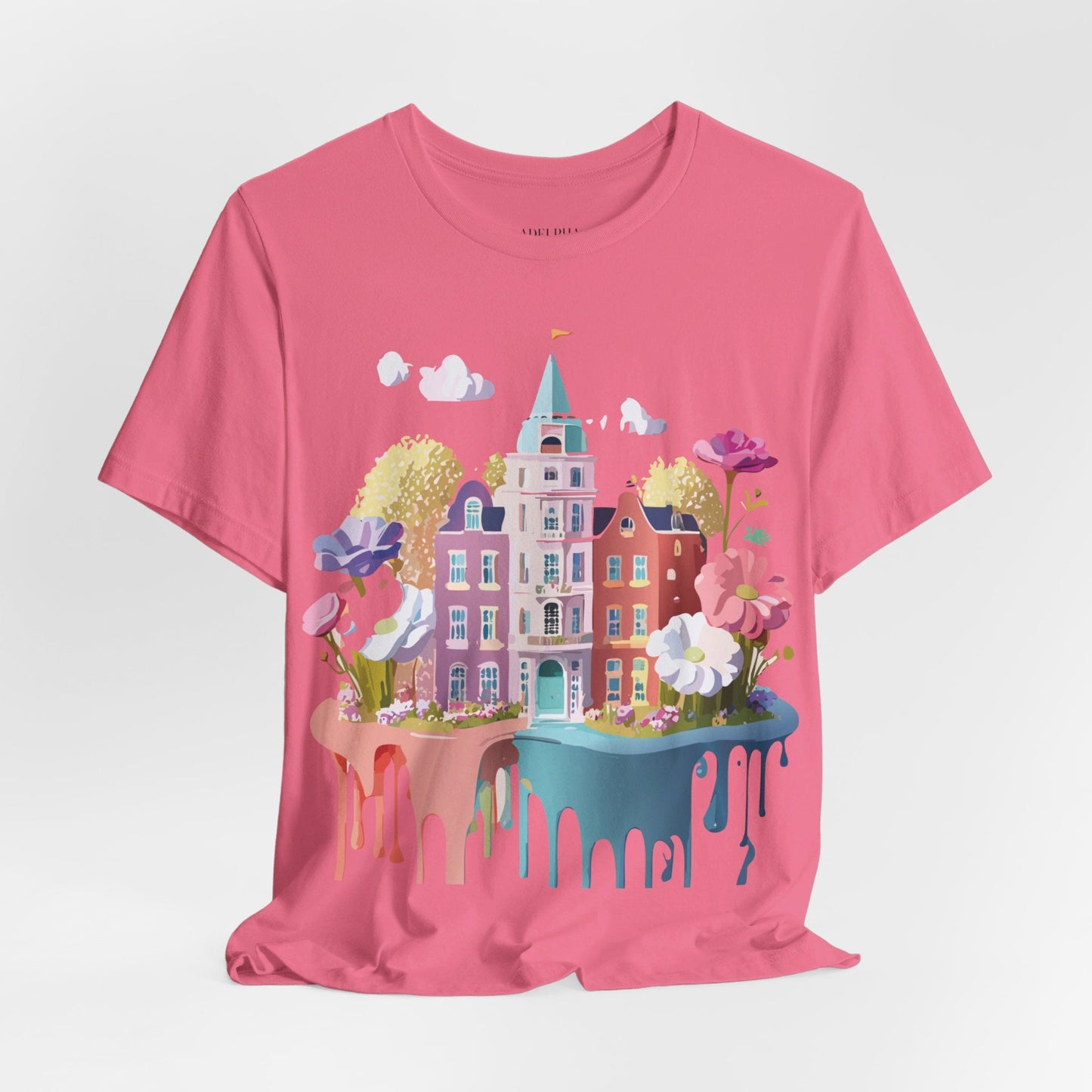 Amsterdam Tourist Shirt Graphic Tee Unisex Vintage Inspired Art Design by Adelpha Short Sleeve