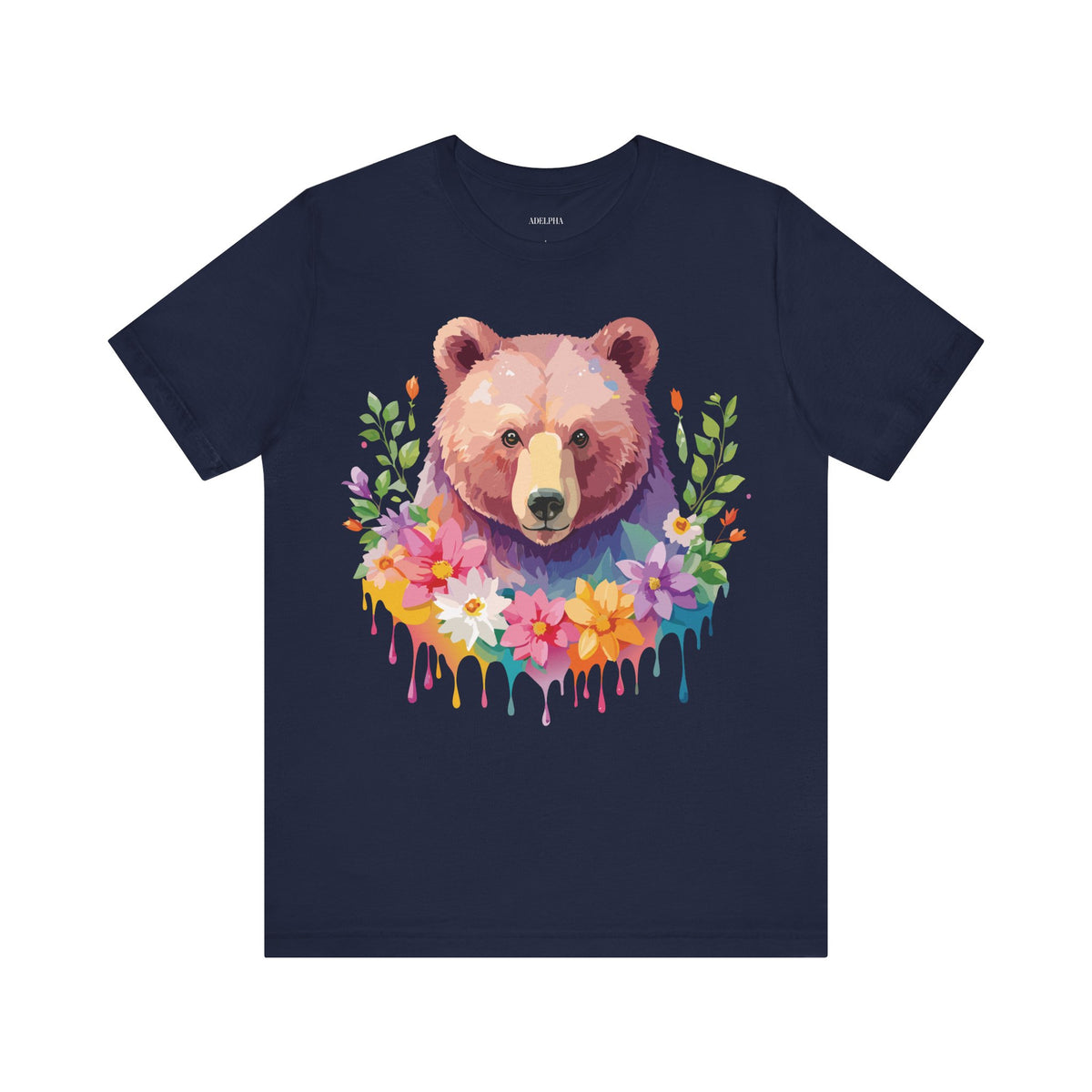 Bear Graphic Design Tee Bella+Canvas Unisex 100 Cotton Tee Shirt a121