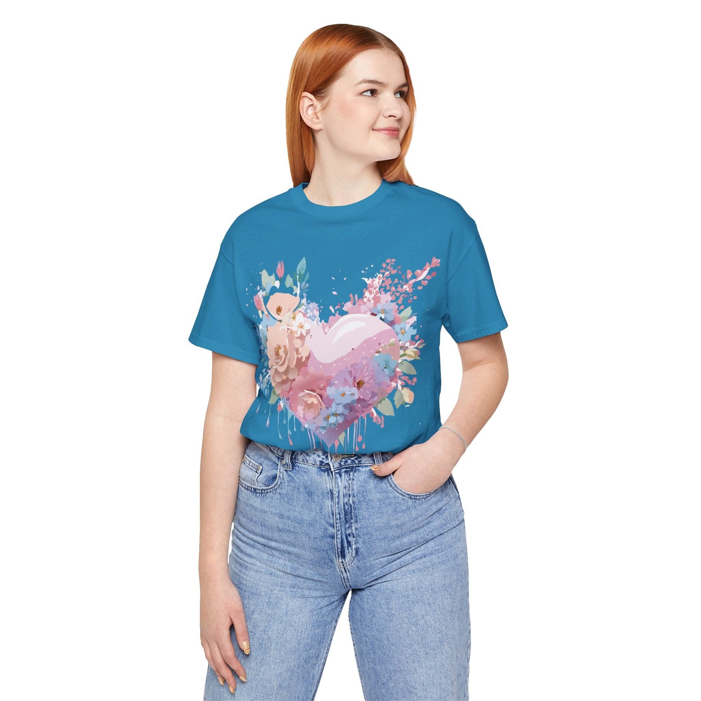 Adelpha Unisex Graphic Tee Valentine Shirts Vintage Inspired Artwork Short Sleeve Jersey