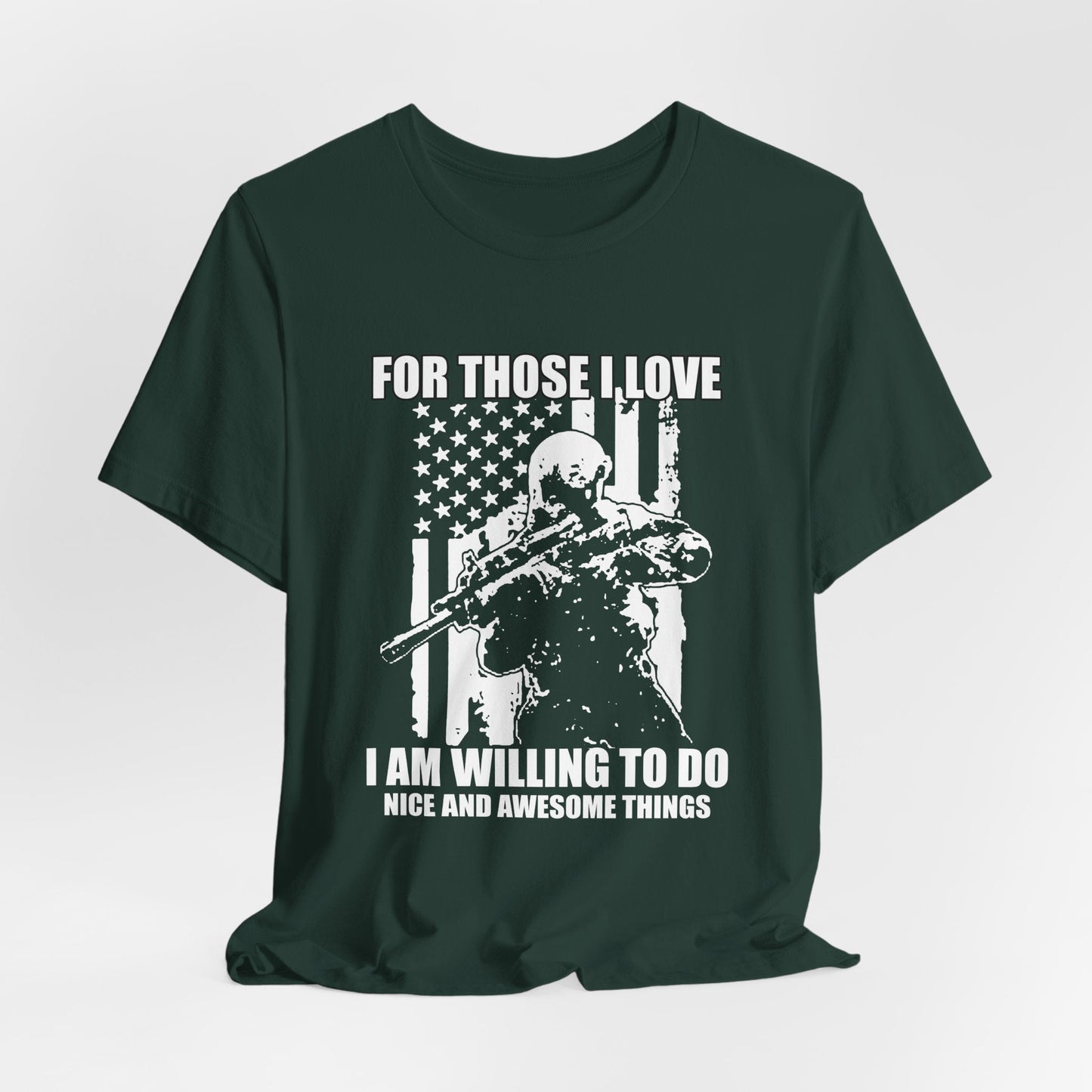 Army Veteran Patriotic Graphic Design Unisex Cotton T-Shirt v50